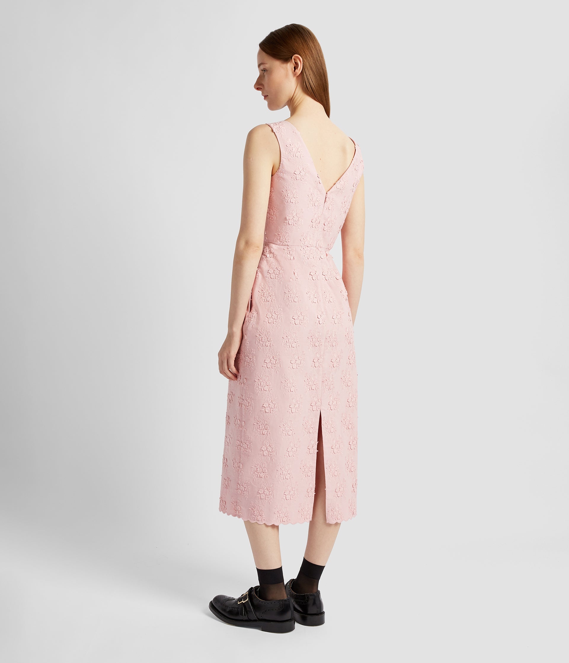 SLEEVELESS PENCIL MIDI DRESS - 3