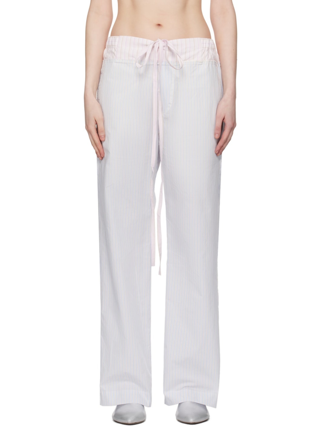 Blue Patchwork Trousers - 1