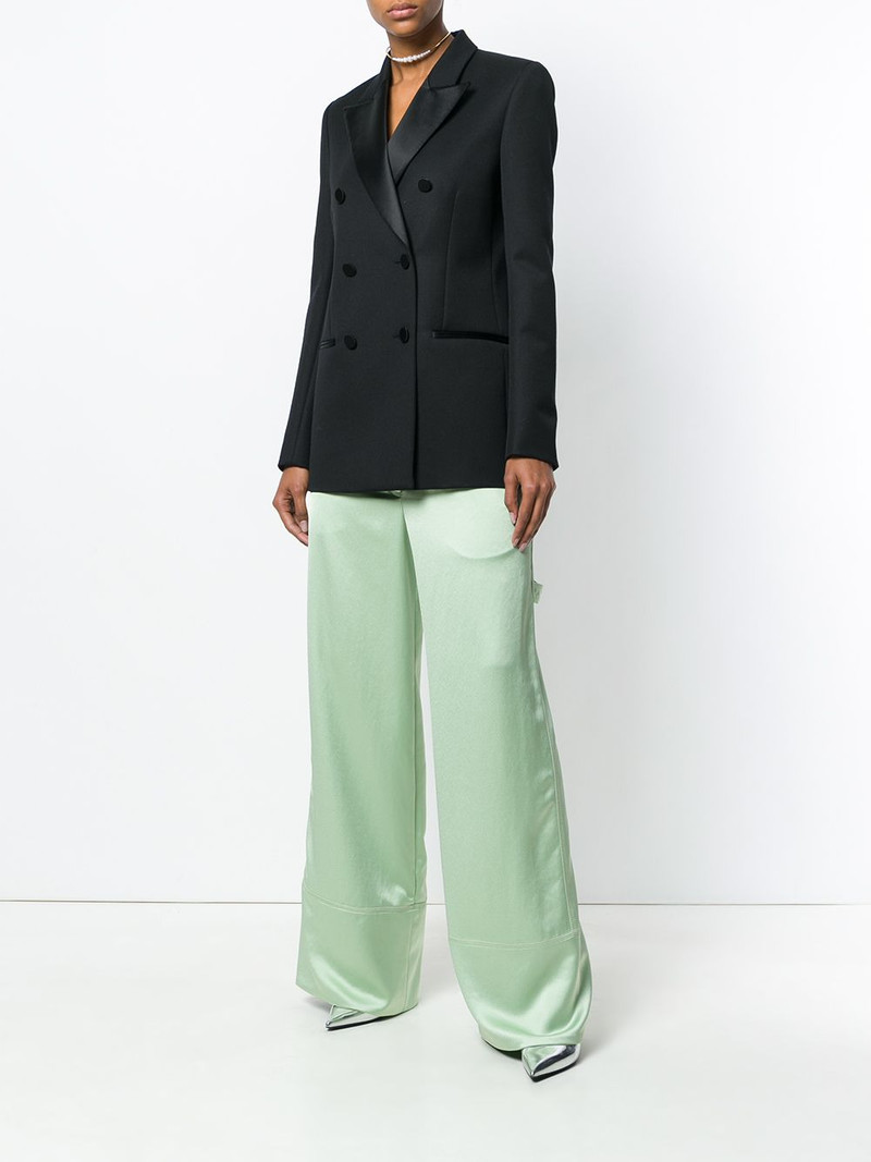 Off-White satin wide-leg trousers outlook