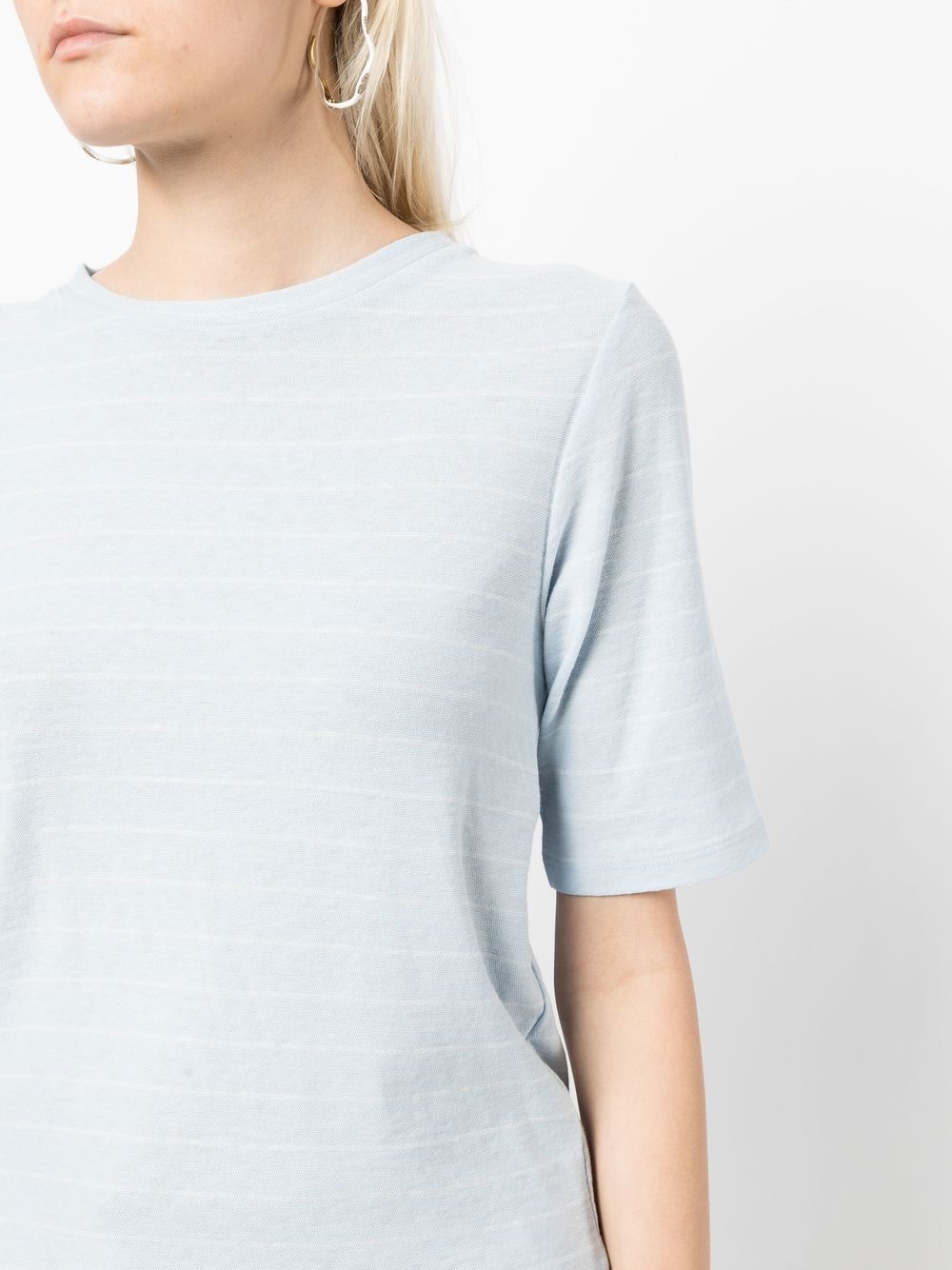 striped short-sleeve T-shirt - 5