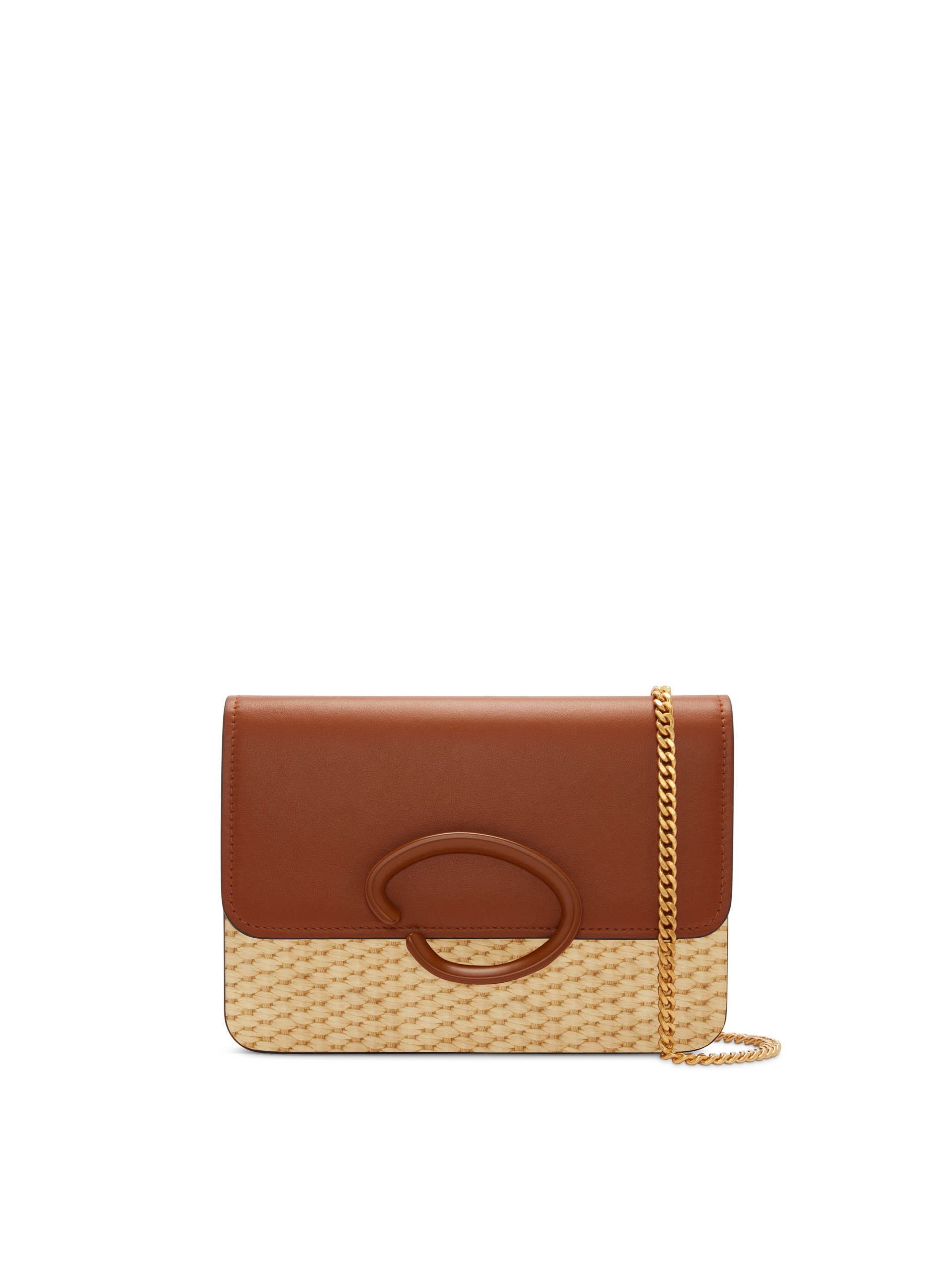 RAFFIA WOVEN O POCHETTE - 1