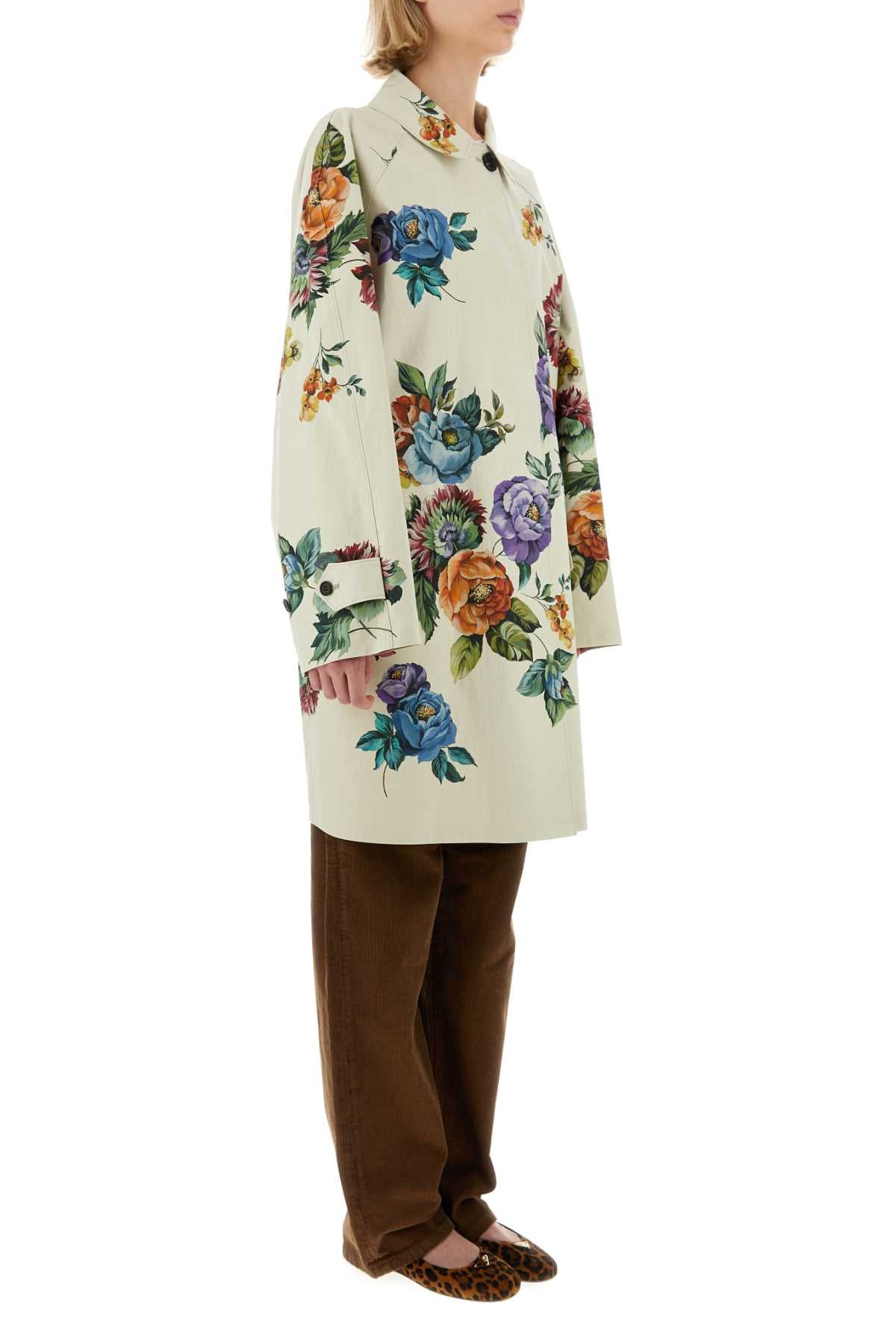 Prada Women Printed Cotton Overcoat - 3