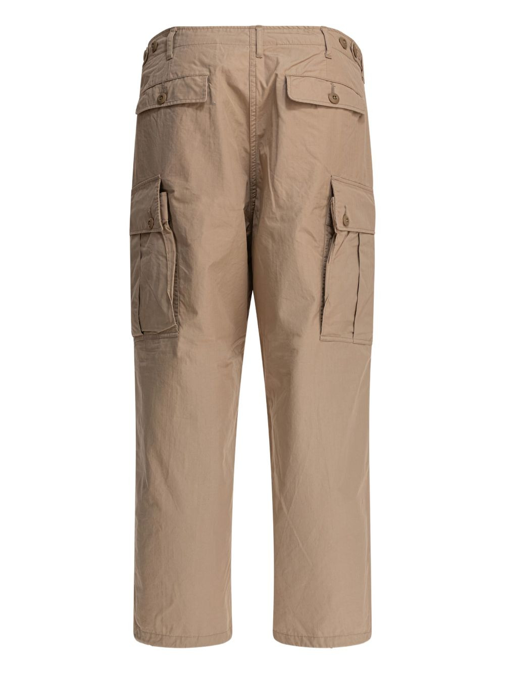 button-fastening cargo trousers - 2