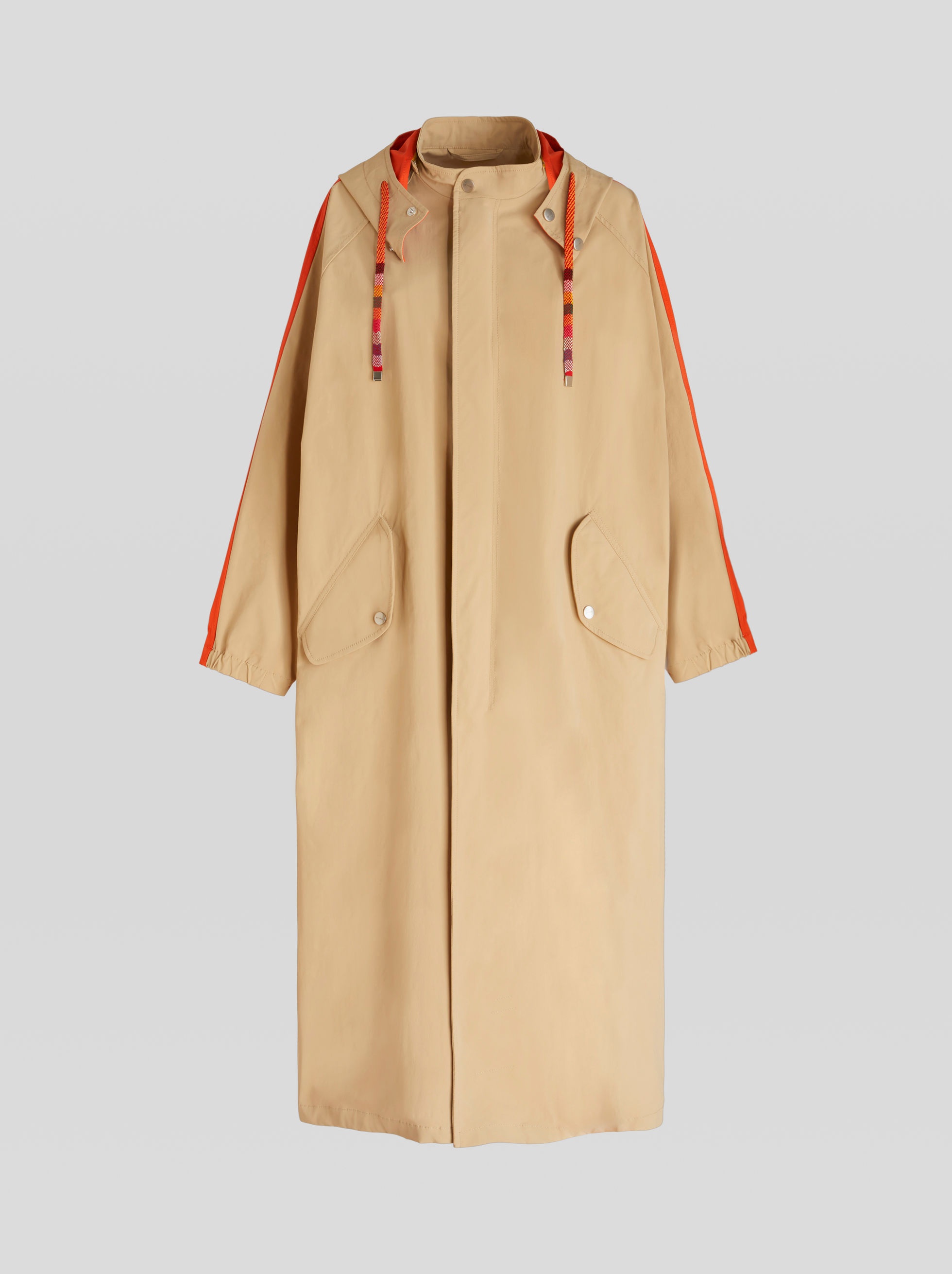TRENCH COAT WITH ETRO CUBE LOGO - 1