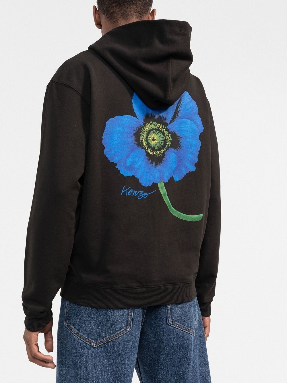 'Kenzo Poppy' graphic-print hoodie - 3