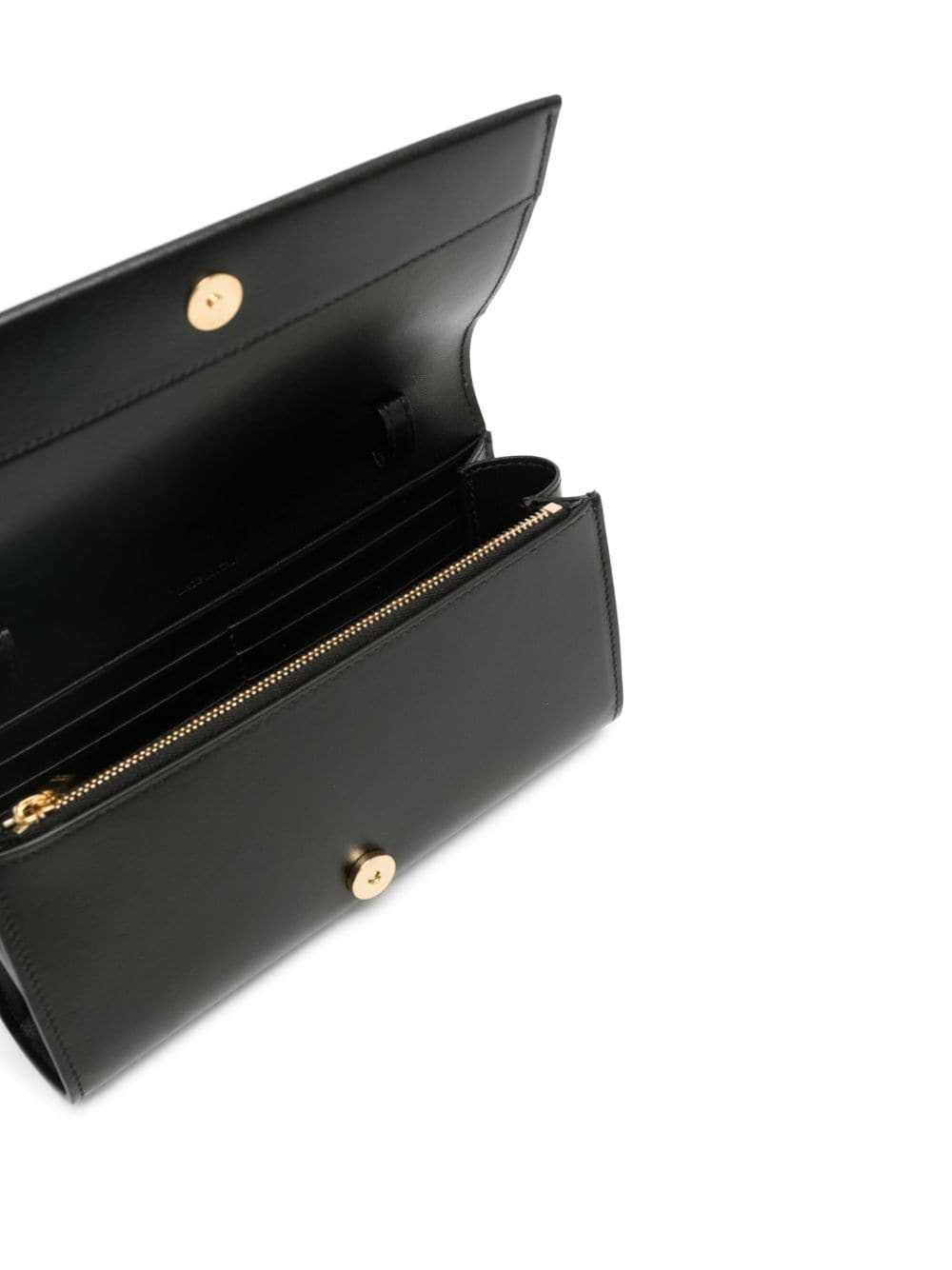 logo-debossed leather shoulder bag - 5