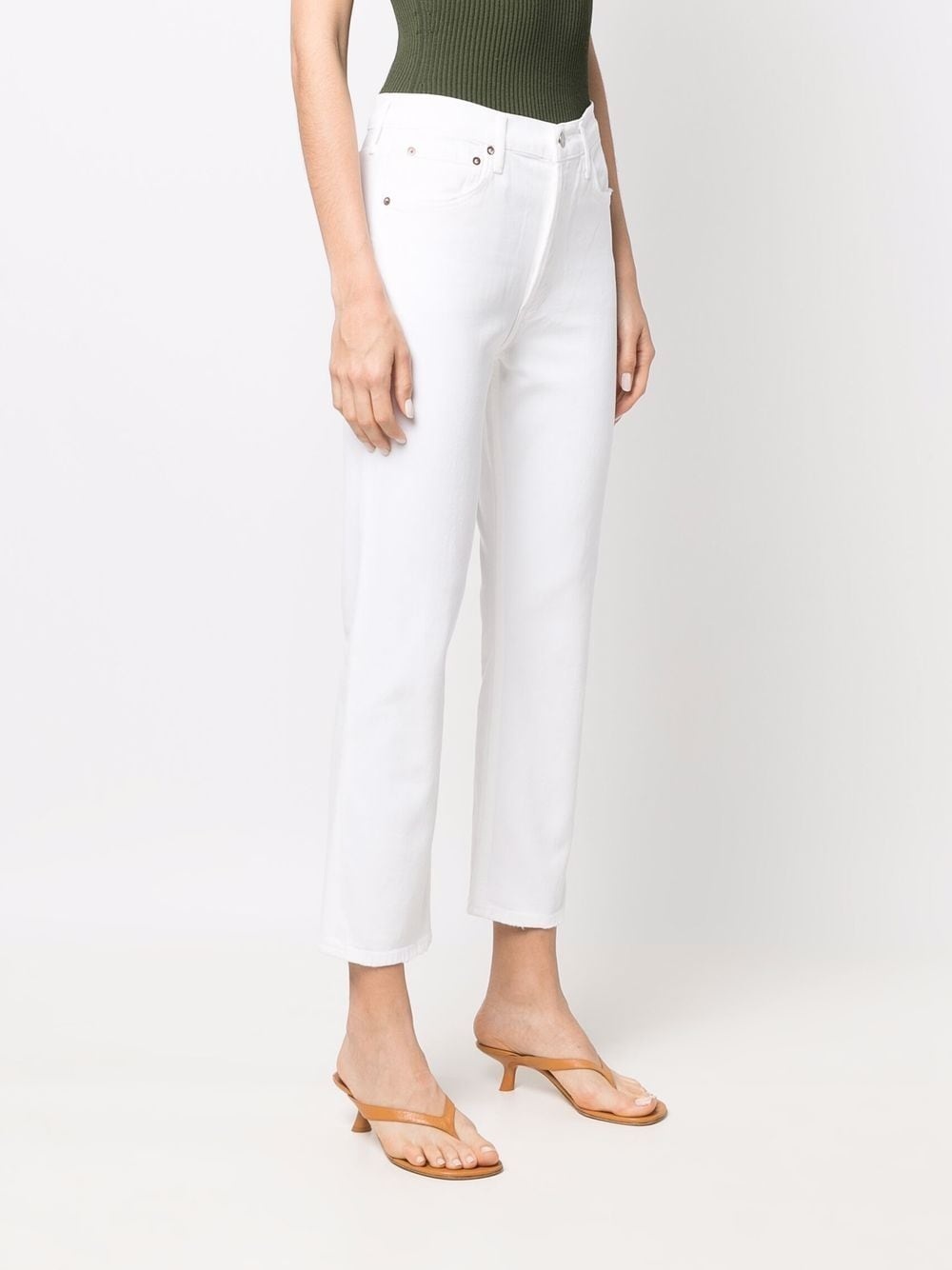 high-waist cropped jeans - 3