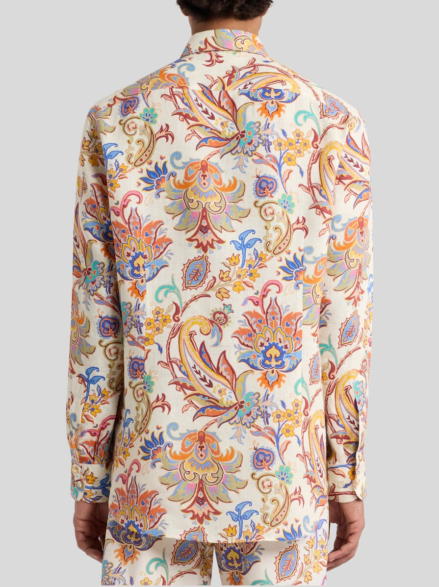 PRINTED LINEN SHIRT - 5