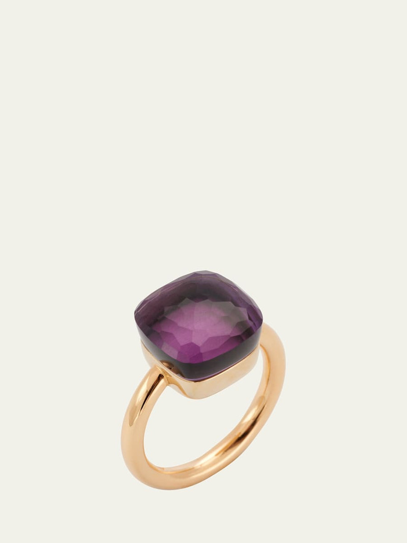 Nudo Maxi 18k Gold Amethyst Ring 3
