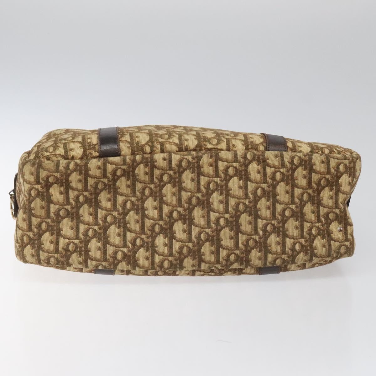 DIOR Trotter Canvas Hand Bag Brown - 5