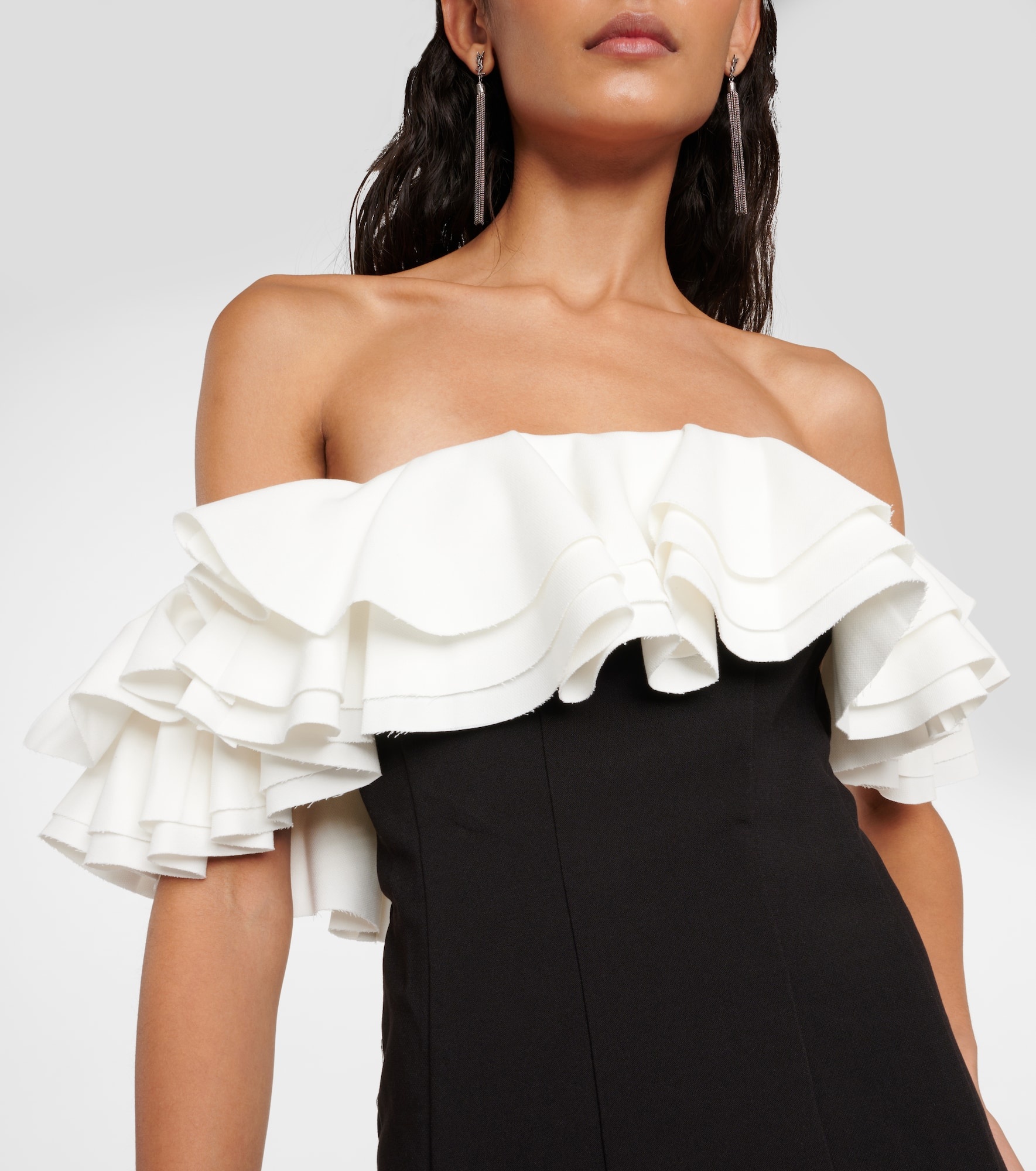 Kiara off-shoulder ruffled minidress - 4
