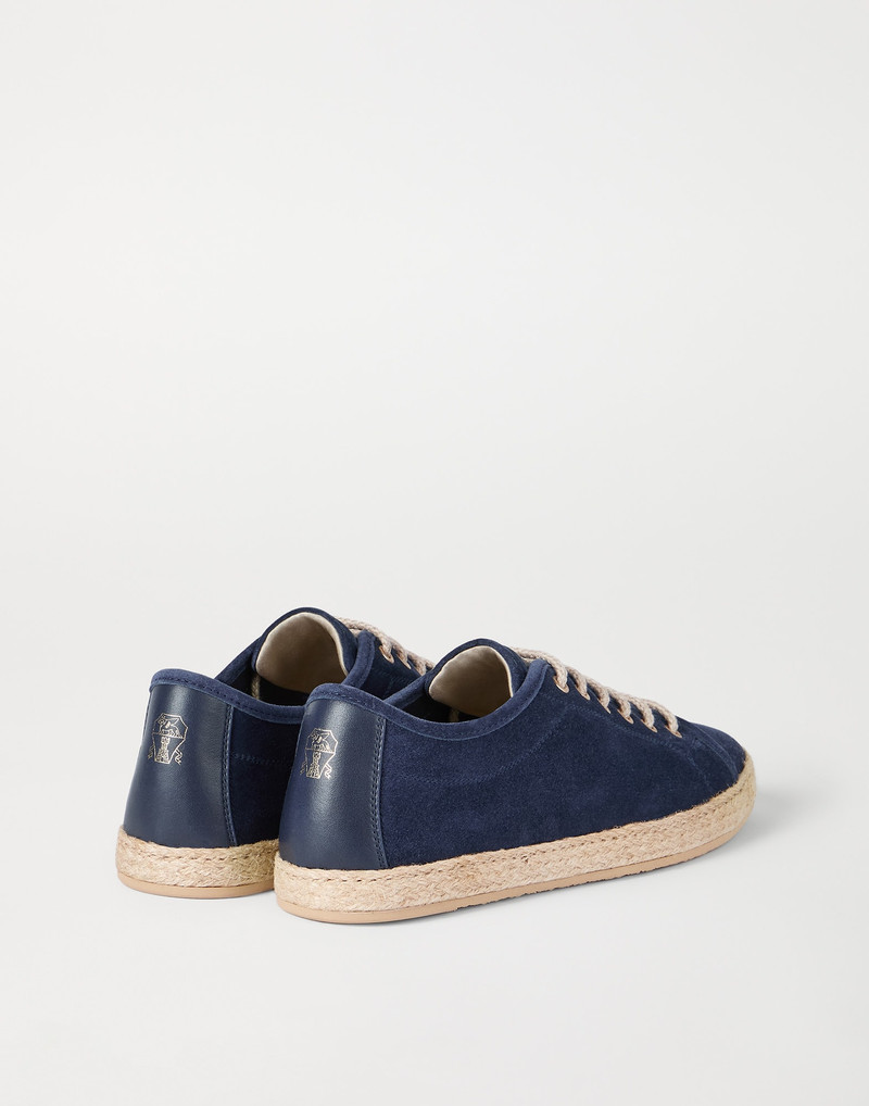 Reversed calfskin Derbys with rope insert 3