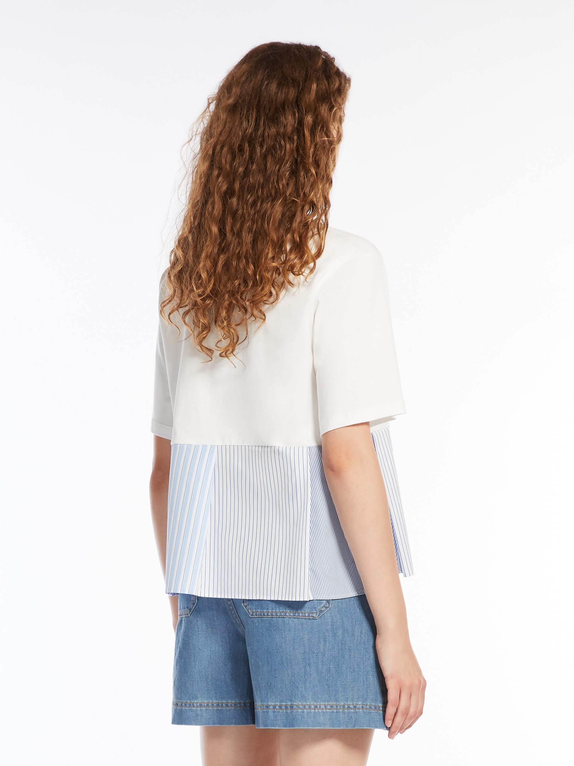 BIRD Flared cotton T-shirt - 4