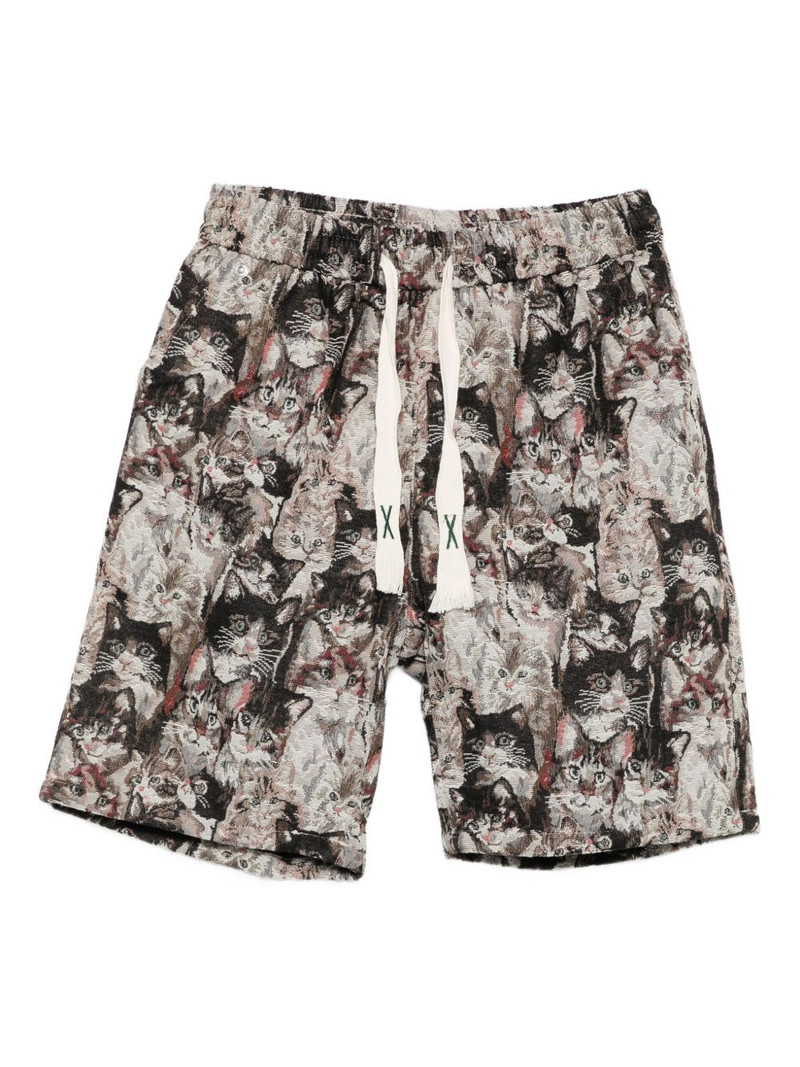 cat-print shorts 1