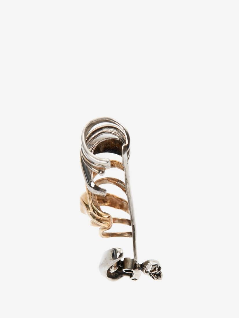 Multi Hoop Earpiece in Antique Silver - 3