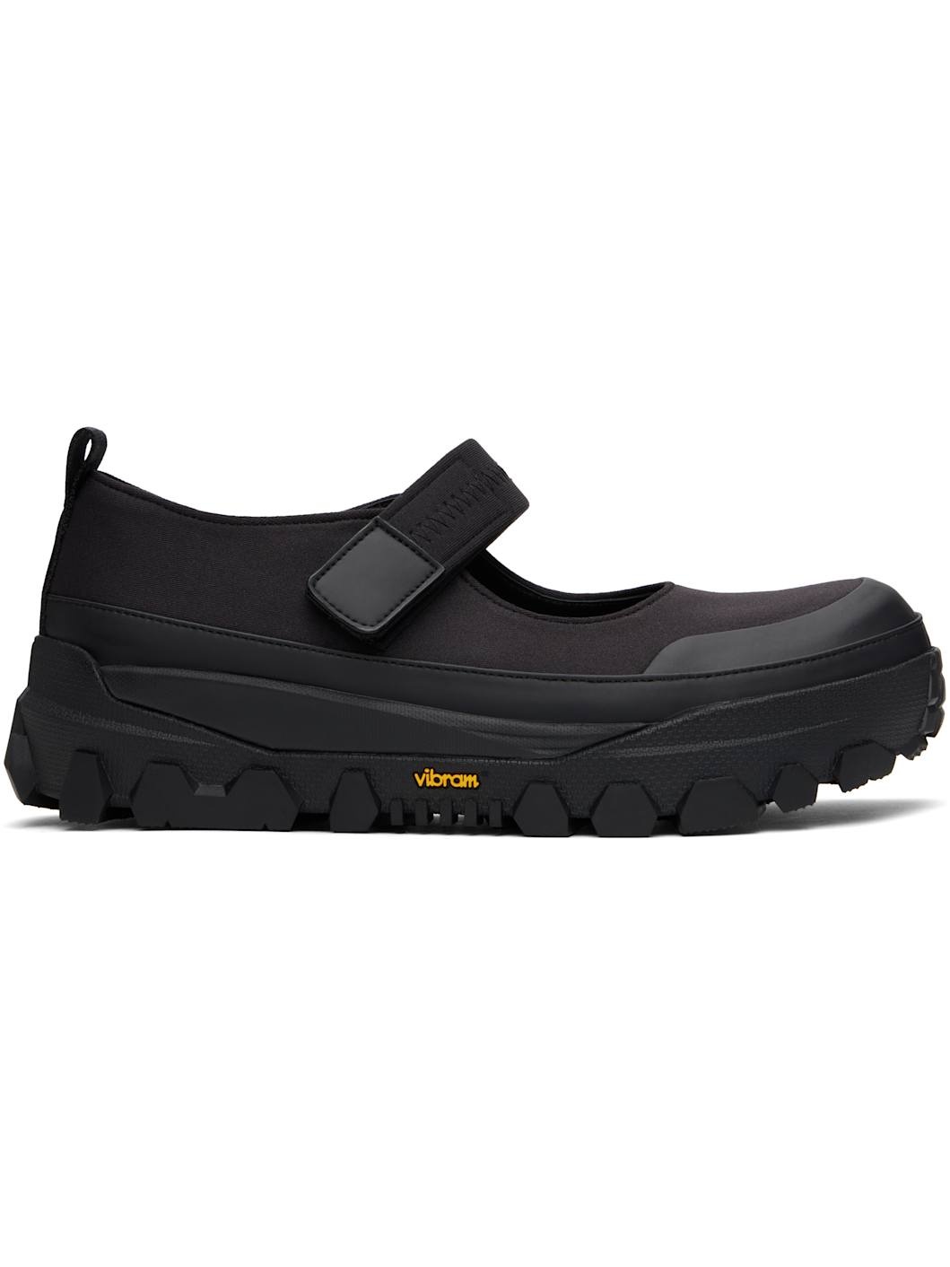 Black Vibram Mary Jane Ballerina Flats - 1