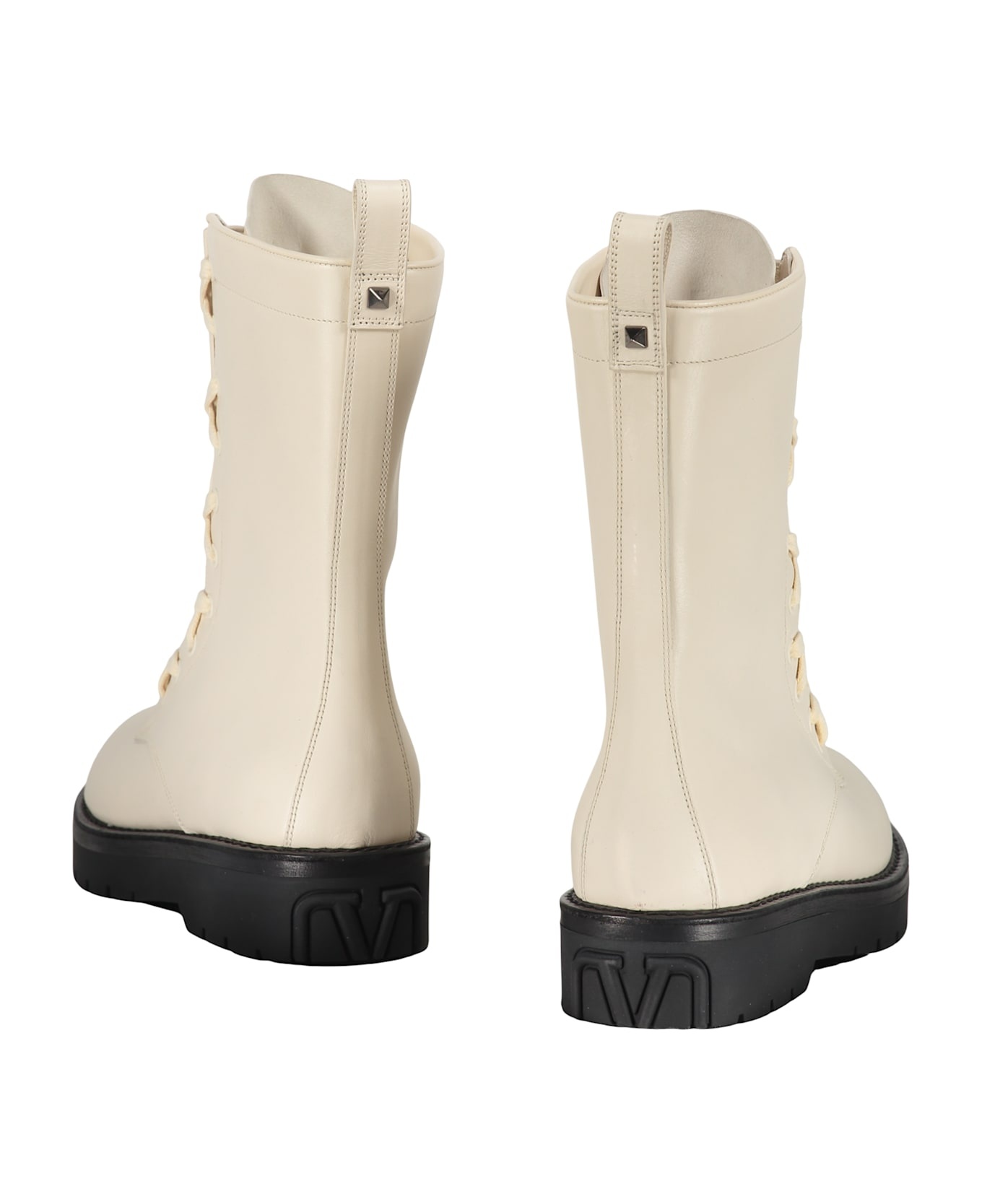 Leather Lace-up Boots - 3