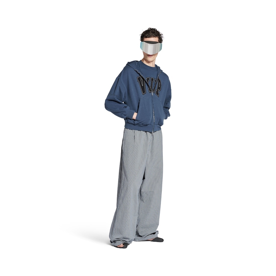 Men's Tracksuit Pants in Blue/beige - 2