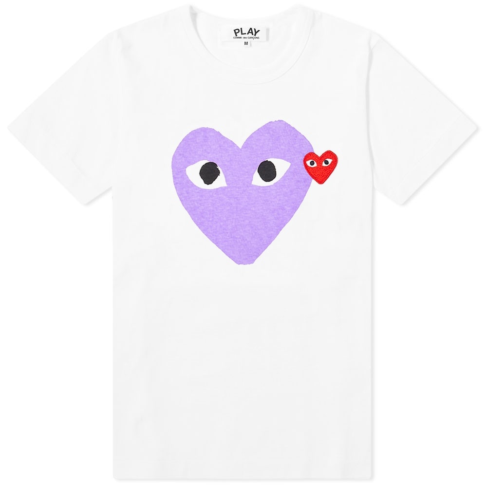 Comme des Garcons Play Women's Double Heart Logo Tee - 1