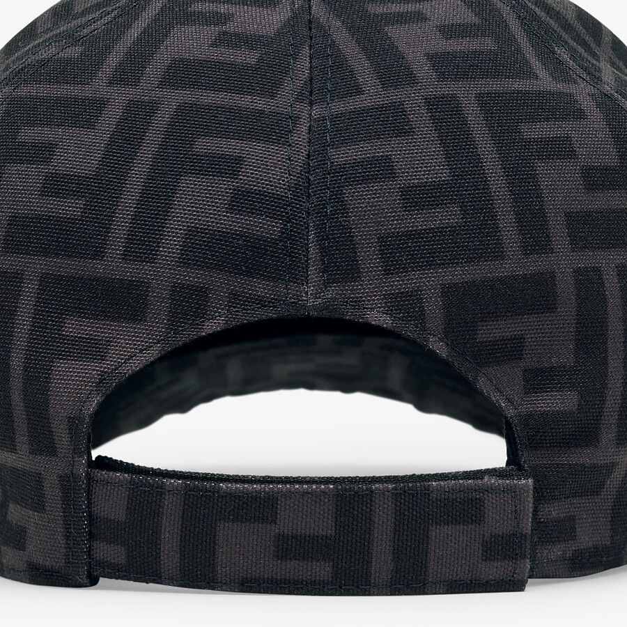 Black fabric baseball cap - 2