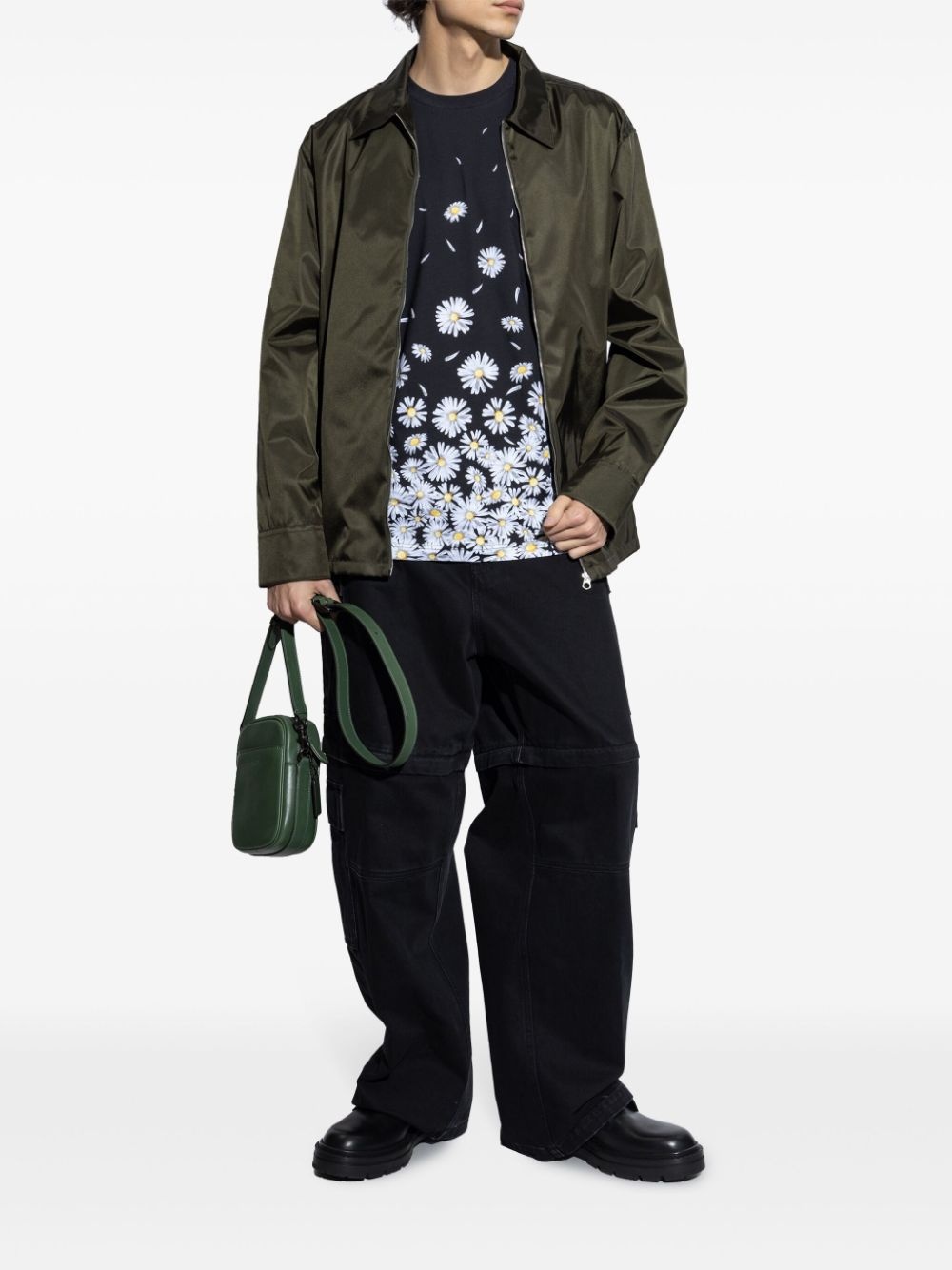 floral-print T-shirt - 2