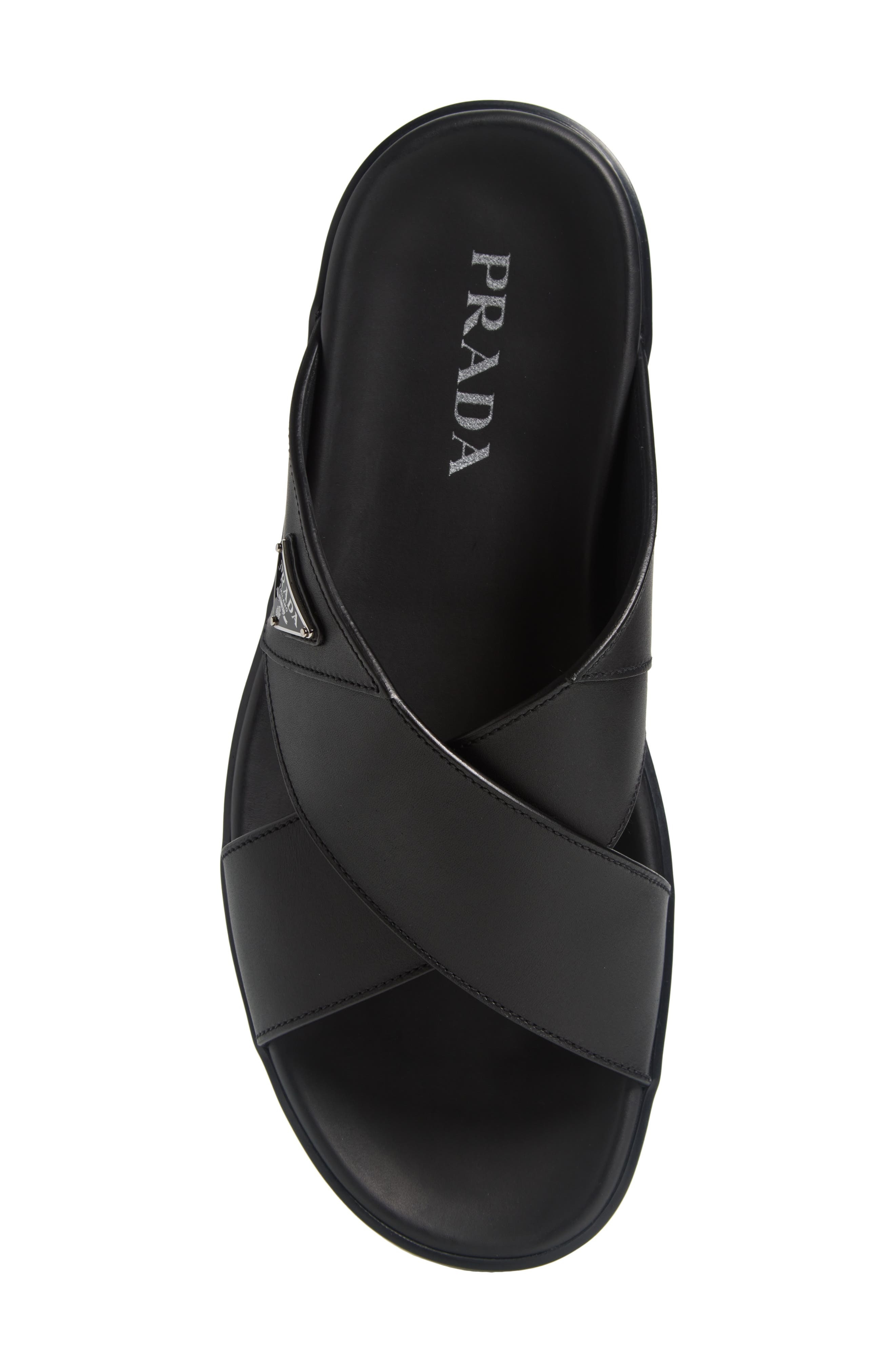 Prada Sandali Slide Sandal in Nero at Nordstrom - 5