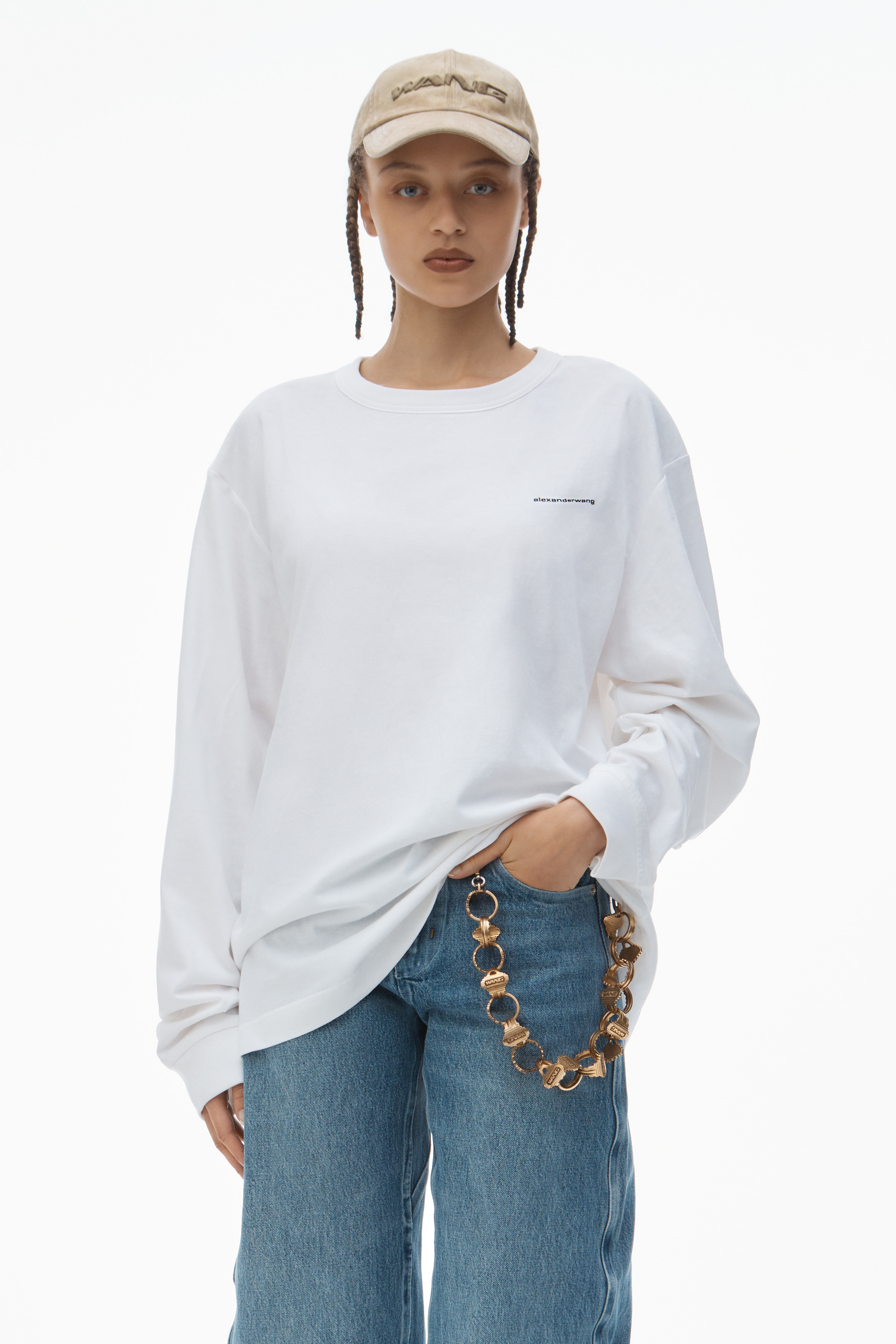 LONG-SLEEVE TEE IN HIGH TWIST JERSEY - 2