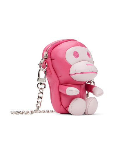A BATHING APE® Pink Baby Milo Mini Bag outlook
