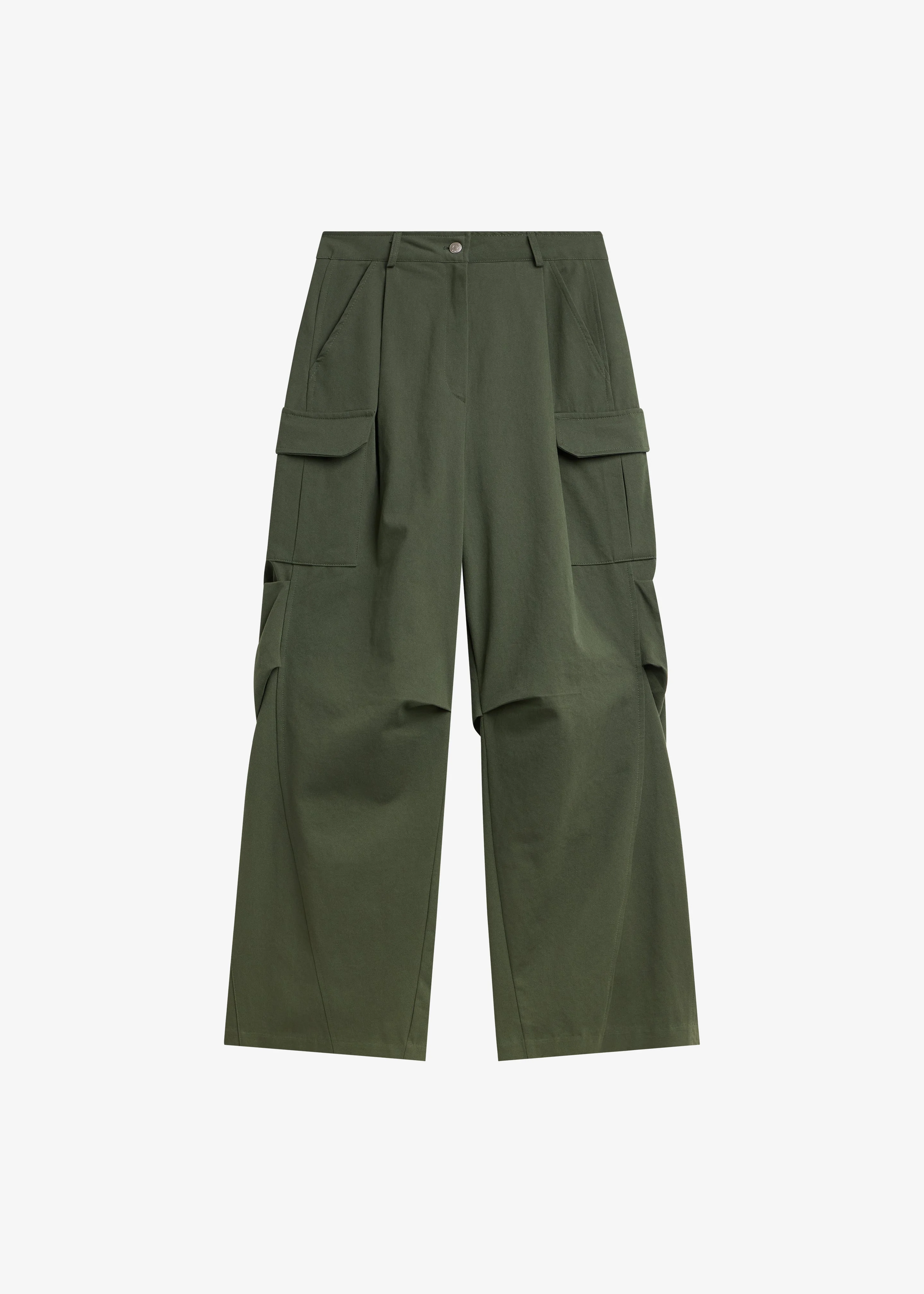 Bronte Cargo Pants - Army Green - 1