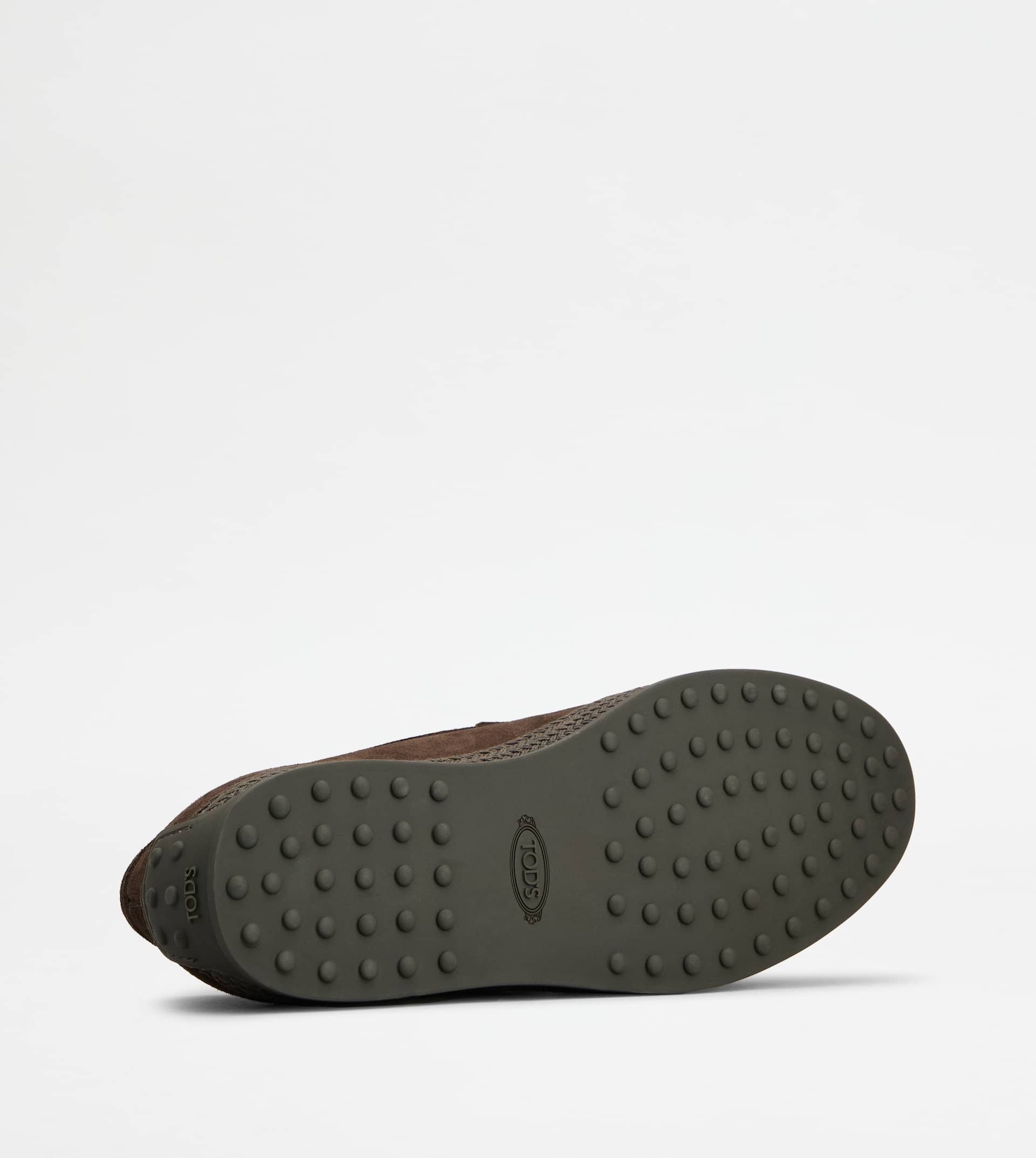 SLIP-ONS IN SUEDE - BROWN - 4