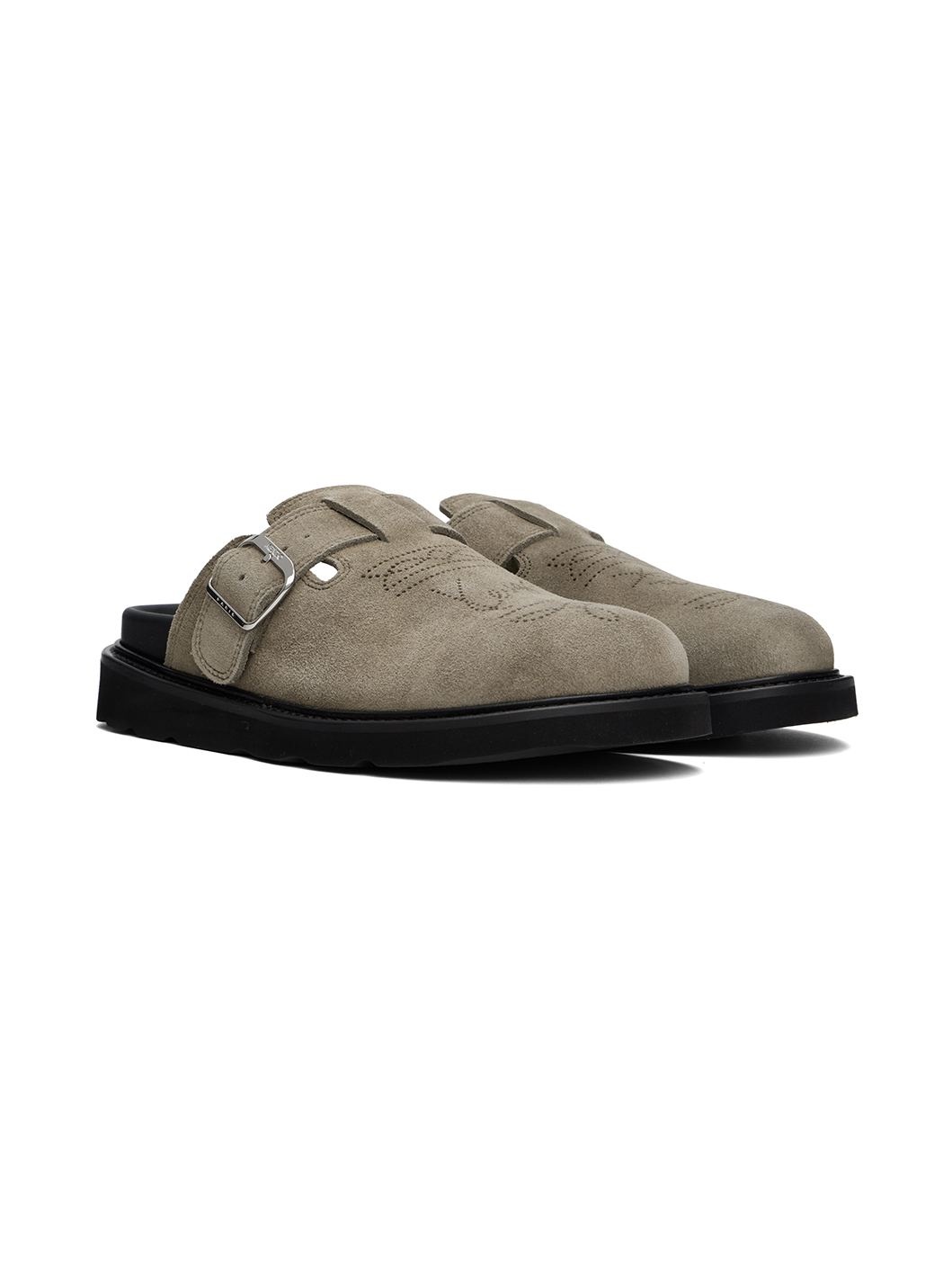 Beige Kenzo Paris 'KENZO Matto' Clogs - 4