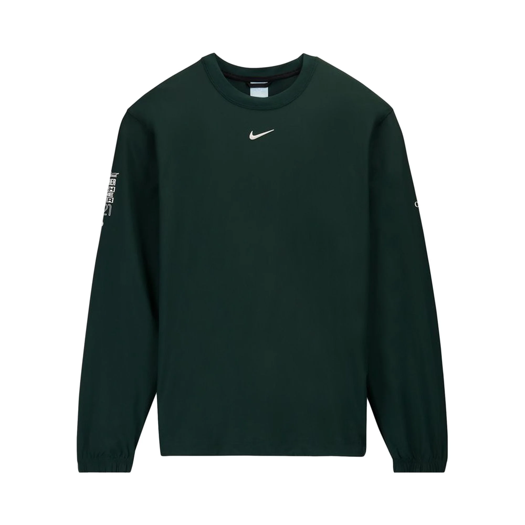 Nike NRG Nocta DF Woven Long-Sleeve Crew 'Pro Green' - 1