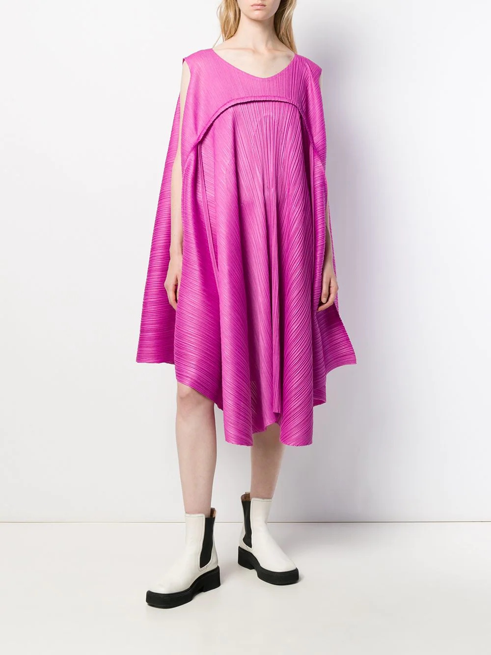 draped style dress - 2