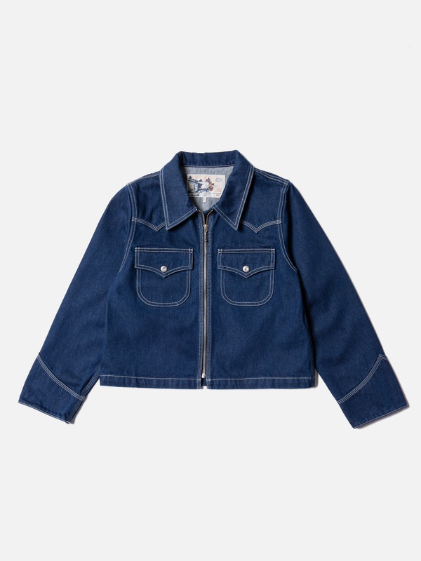 Anja Western Denim Jacket Blue - 1