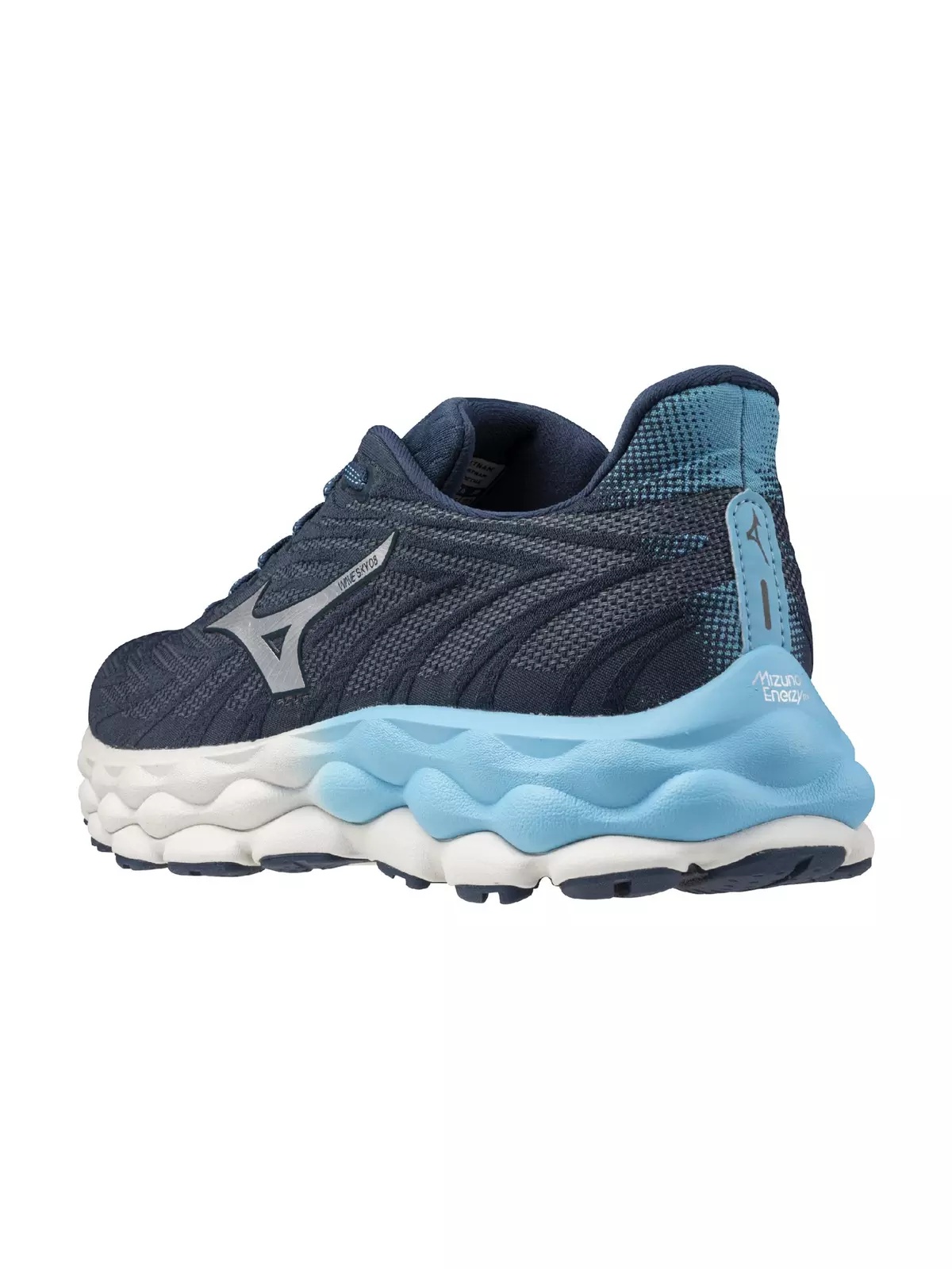 Wave Sky 8 "Blue Wing Teal/Silver" Men's Running Shoe - 4
