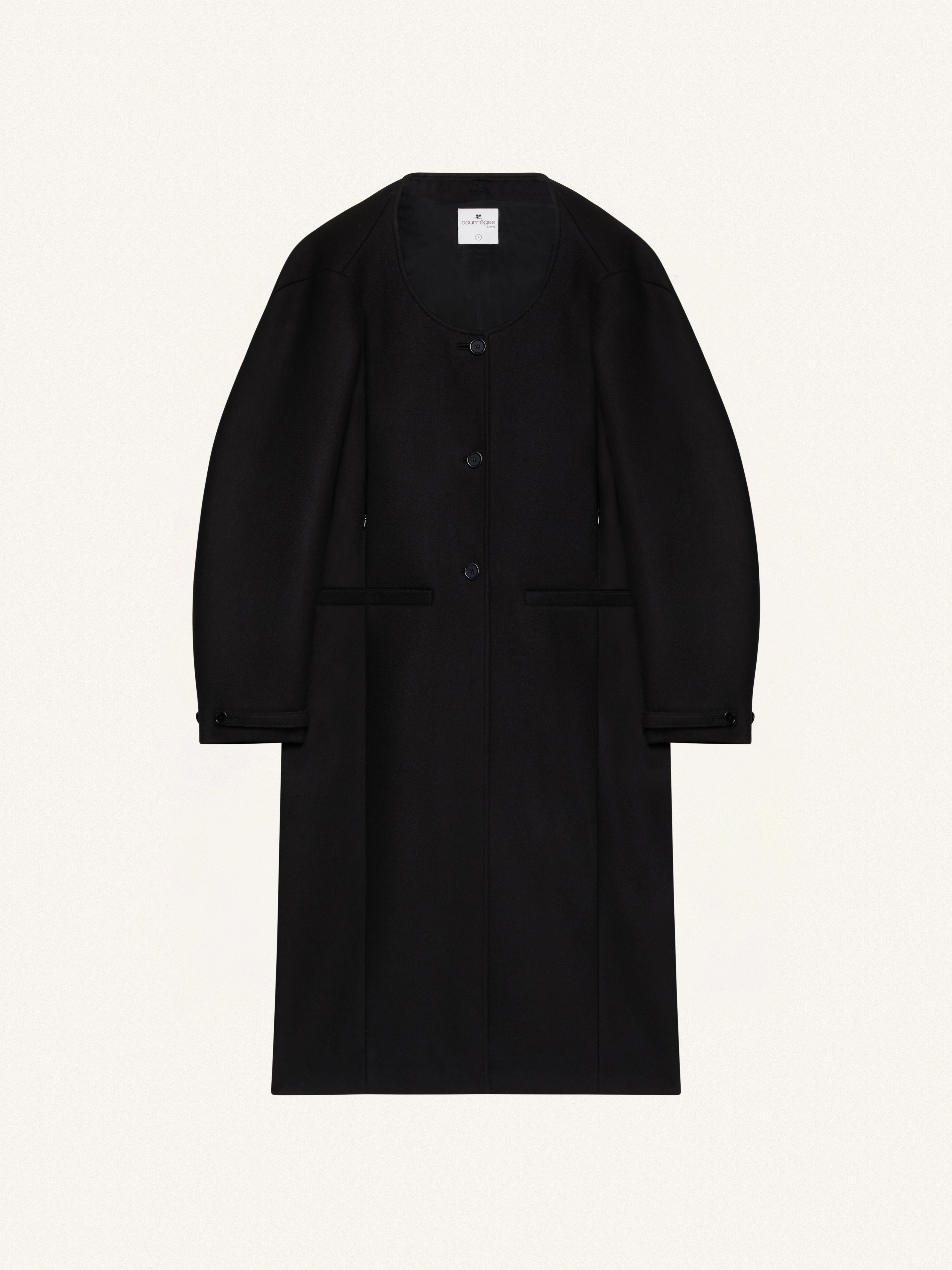 OVERSIZED COAT SPACE WOOL - 1