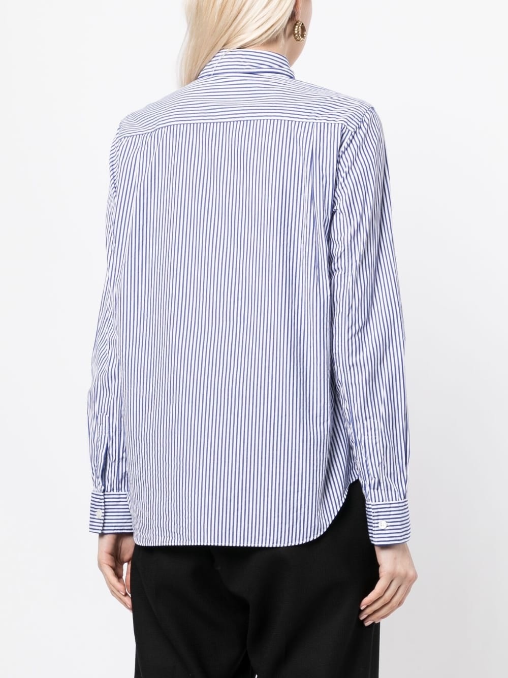 x Invader pixelated-heart striped shirt - 4