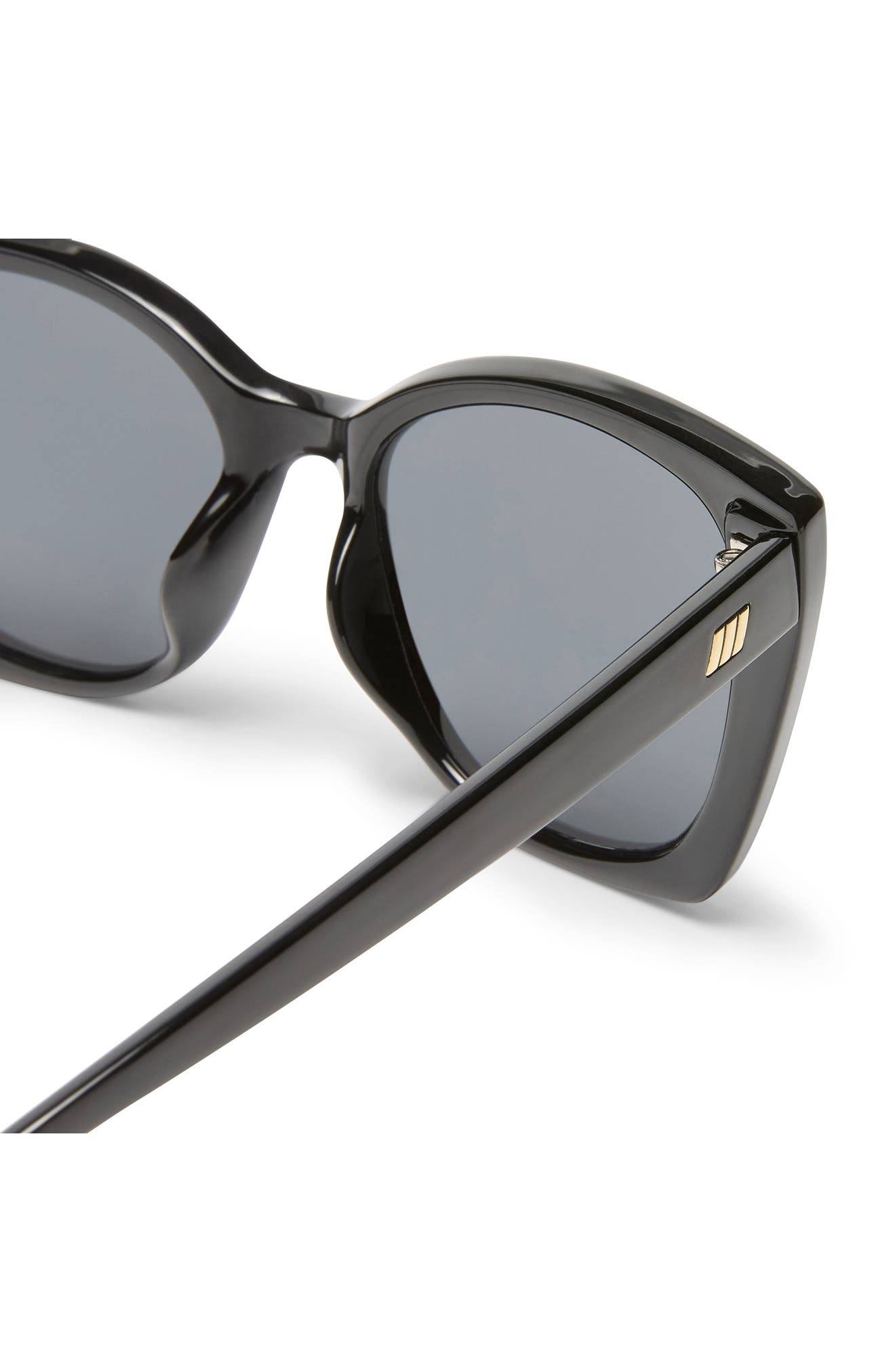 Le Specs Incantation 52mm Square Sunglasses in Black/Smoke Mono at Nordstrom - 4