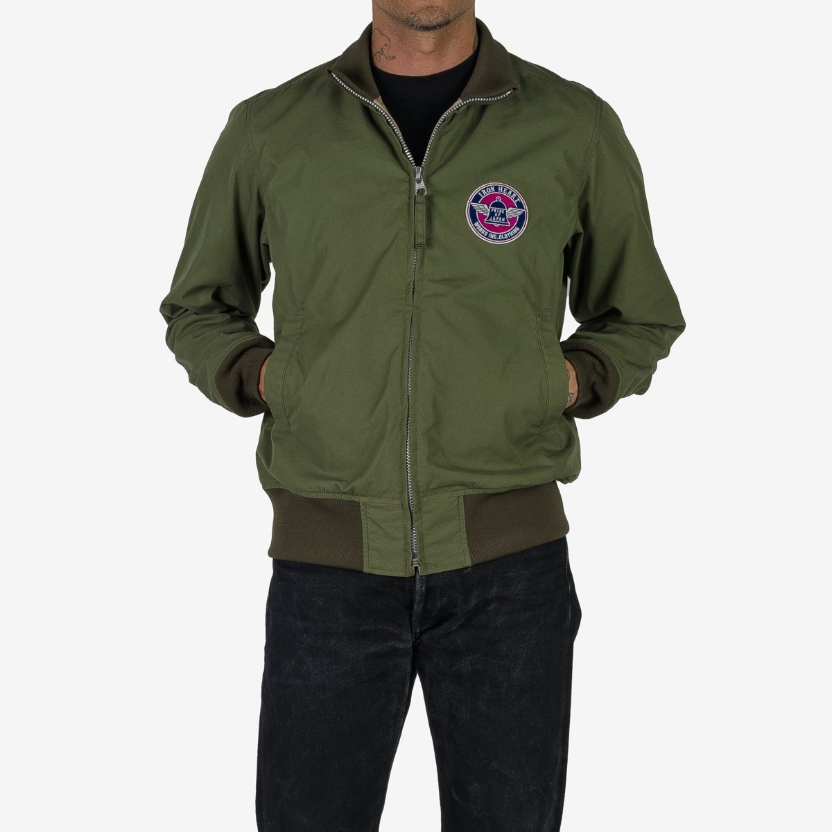 IHJ-130-OLV Reversible Tanker Jacket - Olive - 3