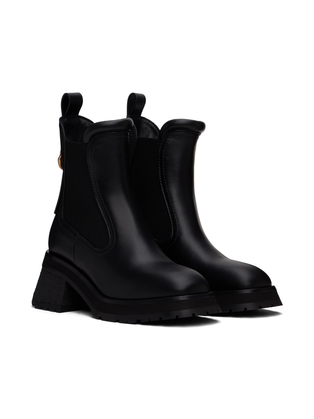 Black Gigi Leather Chelsea Boots - 4