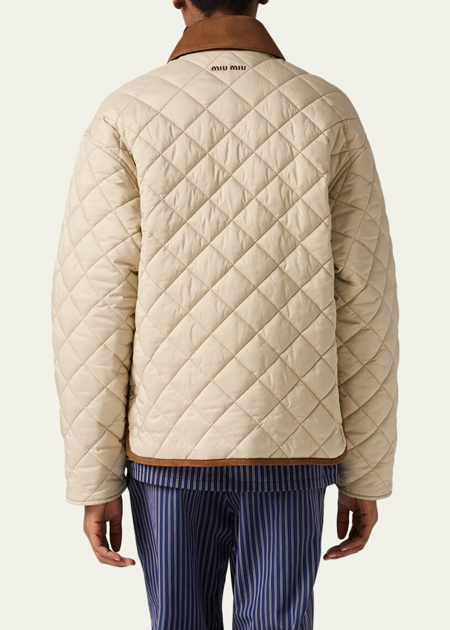 Suede-Trim Barn Jacket - 3