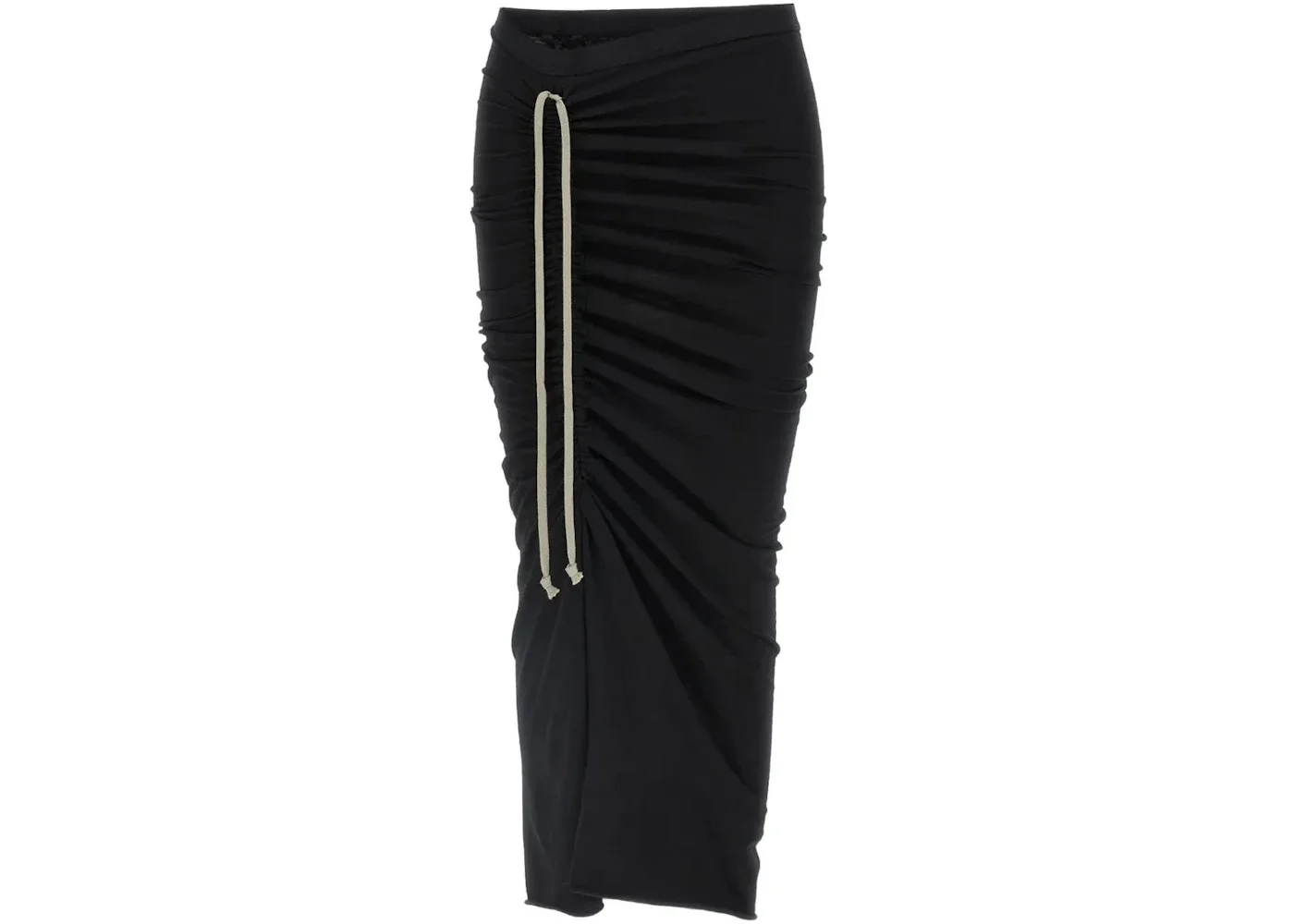 Rick Owens DRKSHDW Soft Edfu Knee Skirt Black - 1