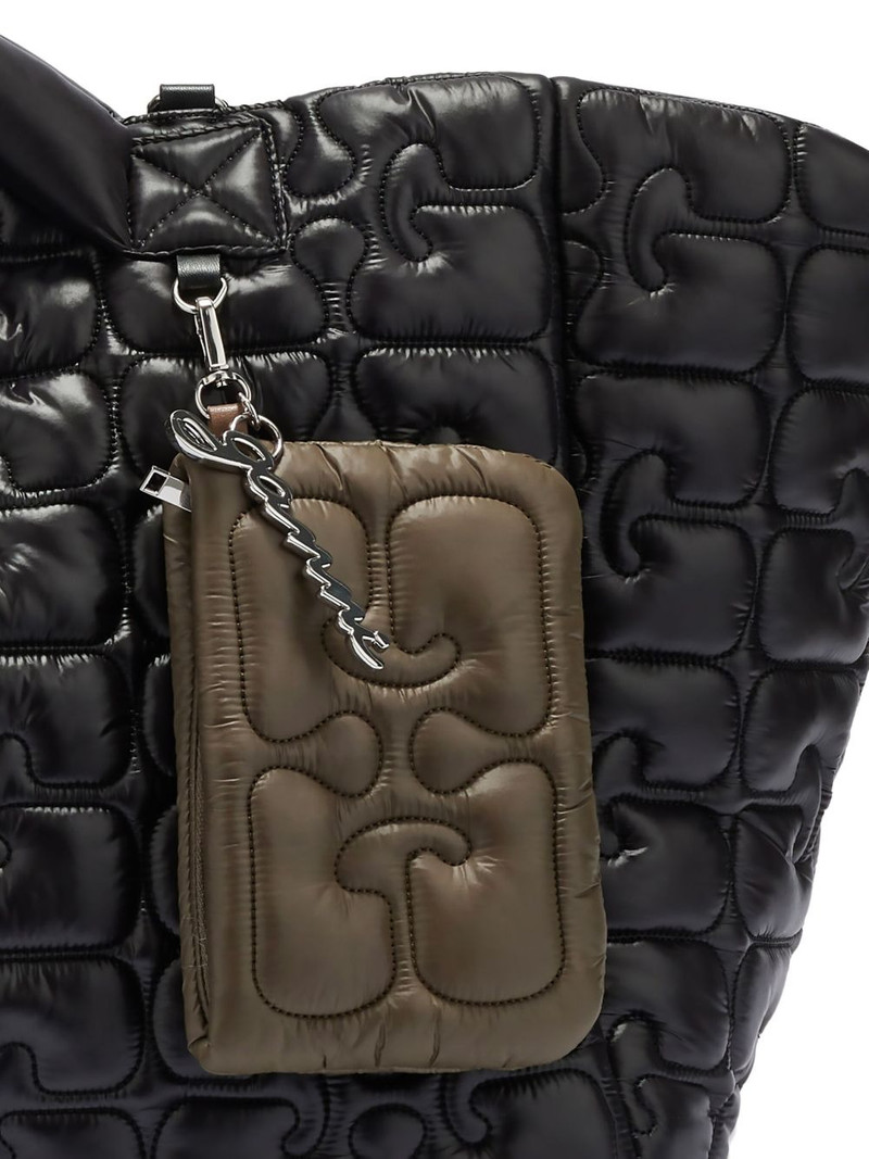 quilted logo-charm wallet 3