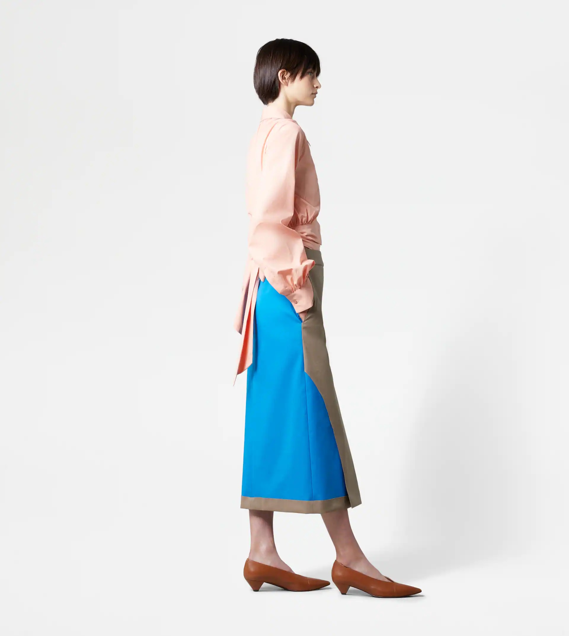 CROPPED SHIRT WITH SASH - PINK - 4