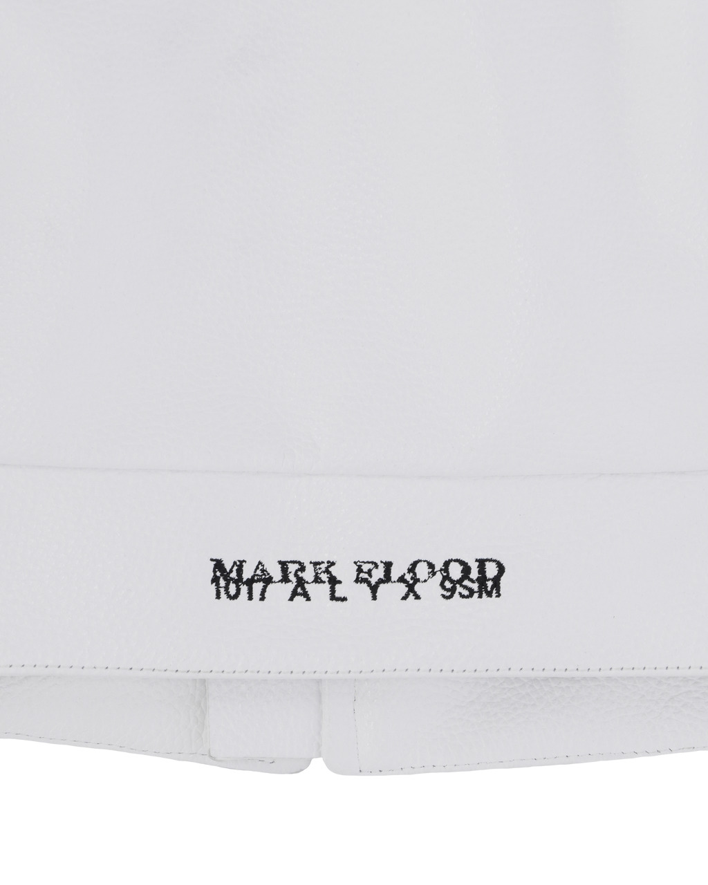 MARK FLOOD WHITE LEATHER POLICE JACKET - 4