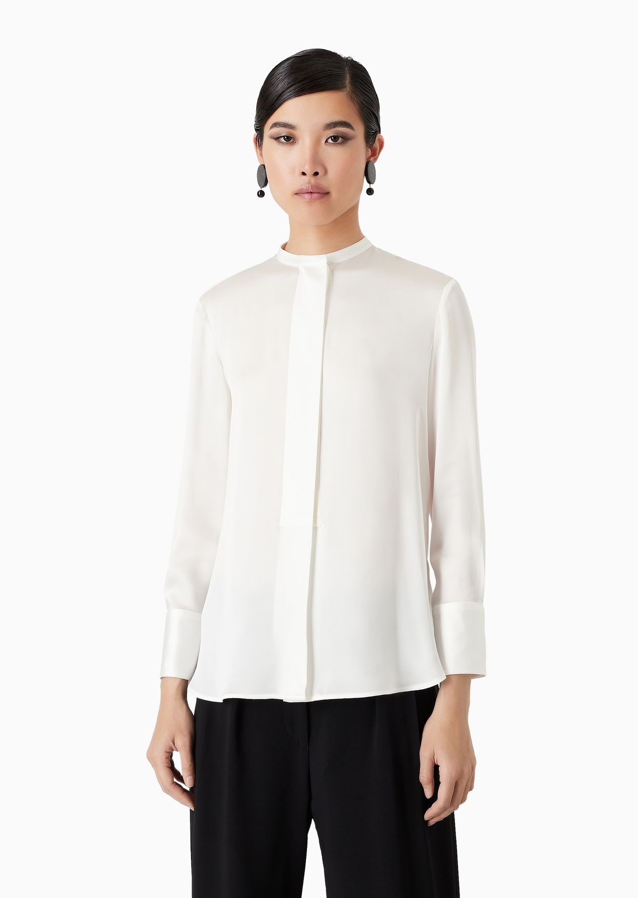 Silk charmeuse shirt - 2