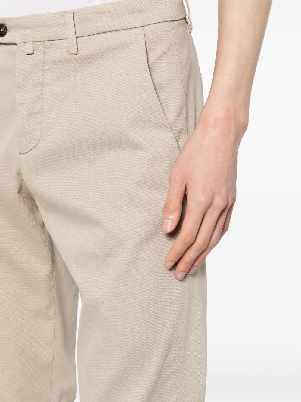 straight-leg chino trousers - 5