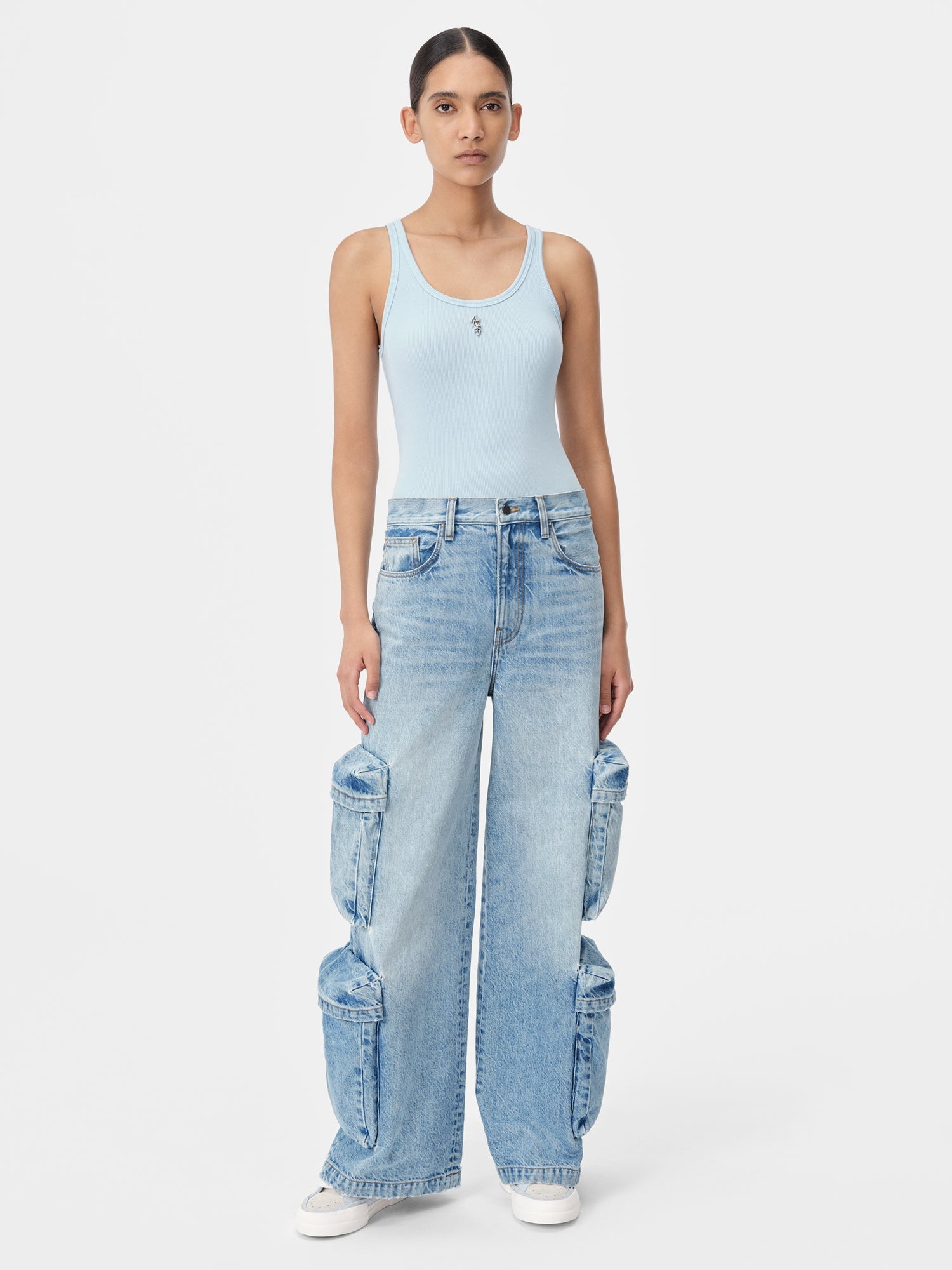 AMIRI STACKED RIBBED TANK - 2