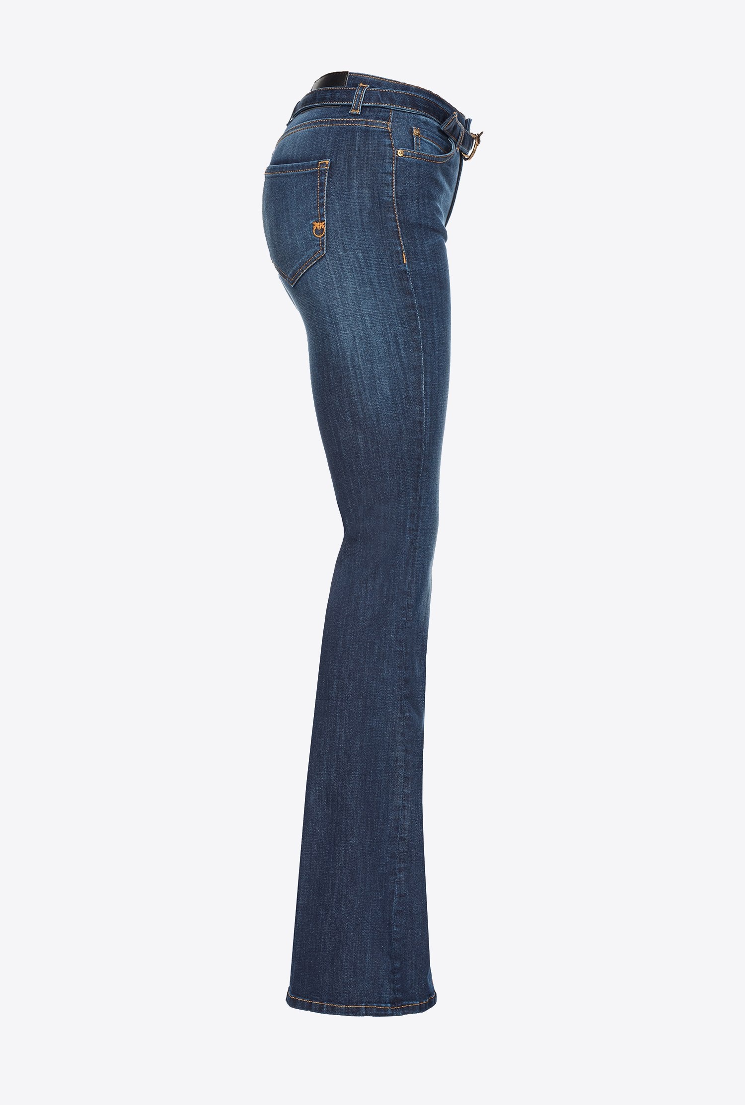 FLARED POWER STRETCH DENIM JEANS - 7