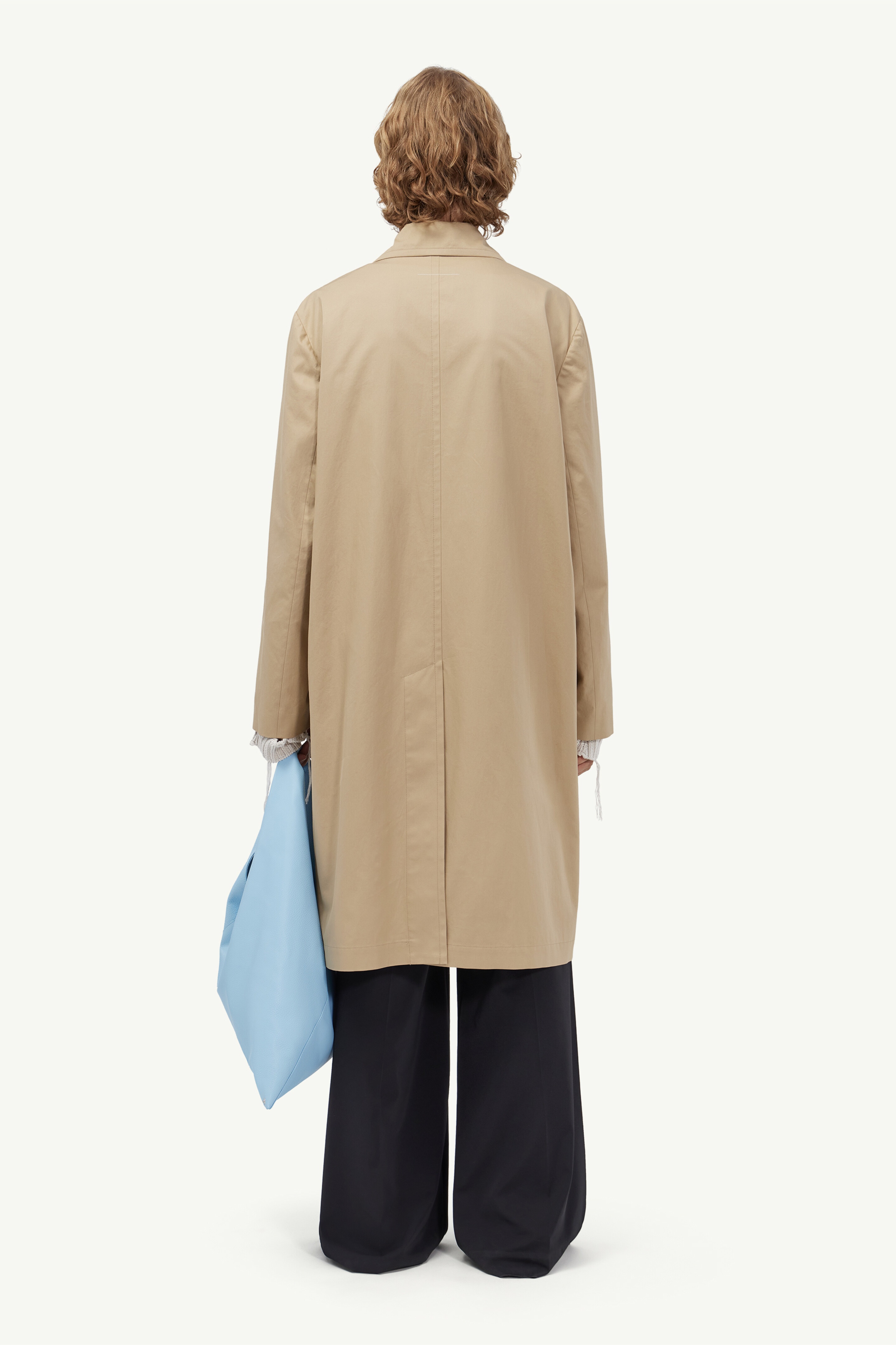 Knee-length trench coat - 4